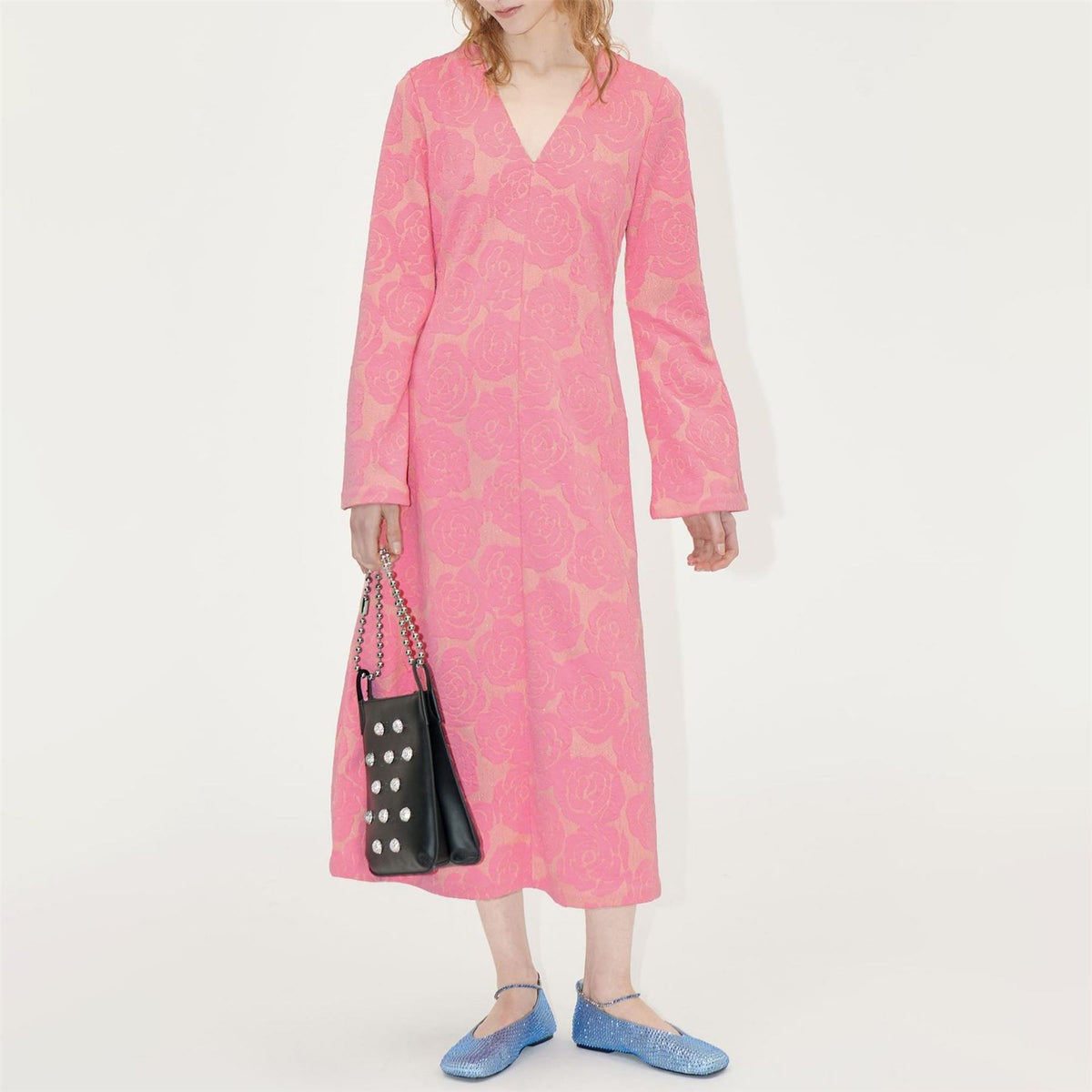 Stine Goya Sleeve V Neck Dress