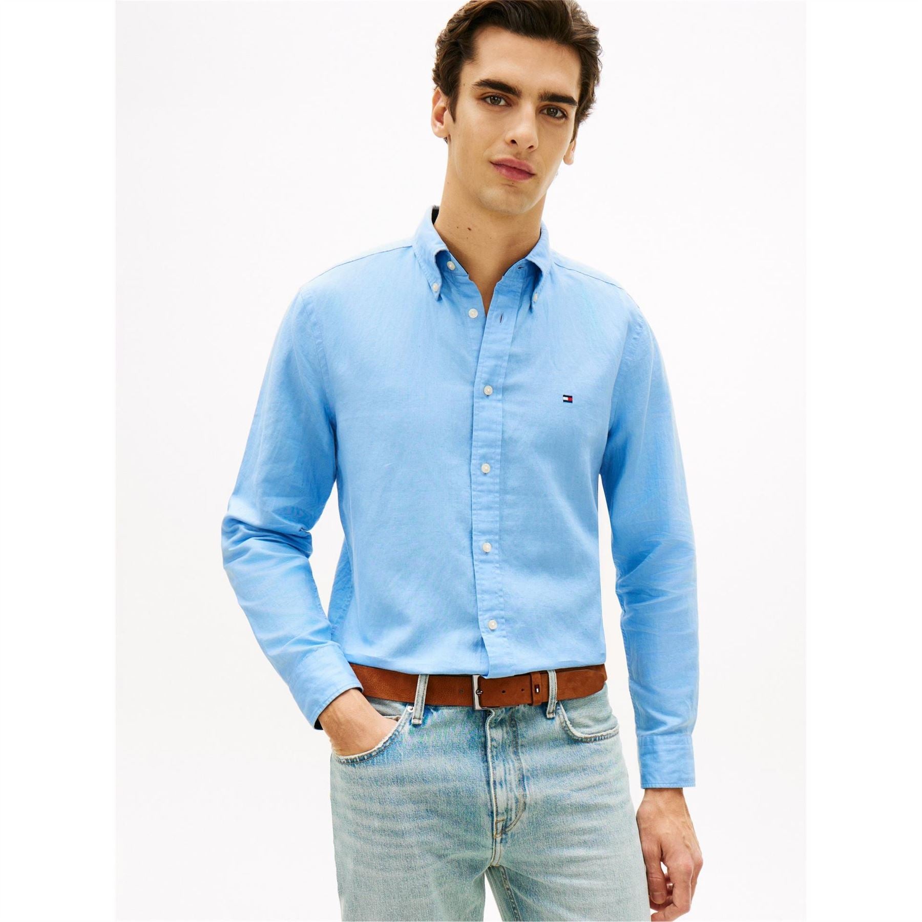 Tommy Hilfiger Linen Ls Shirt Sn63