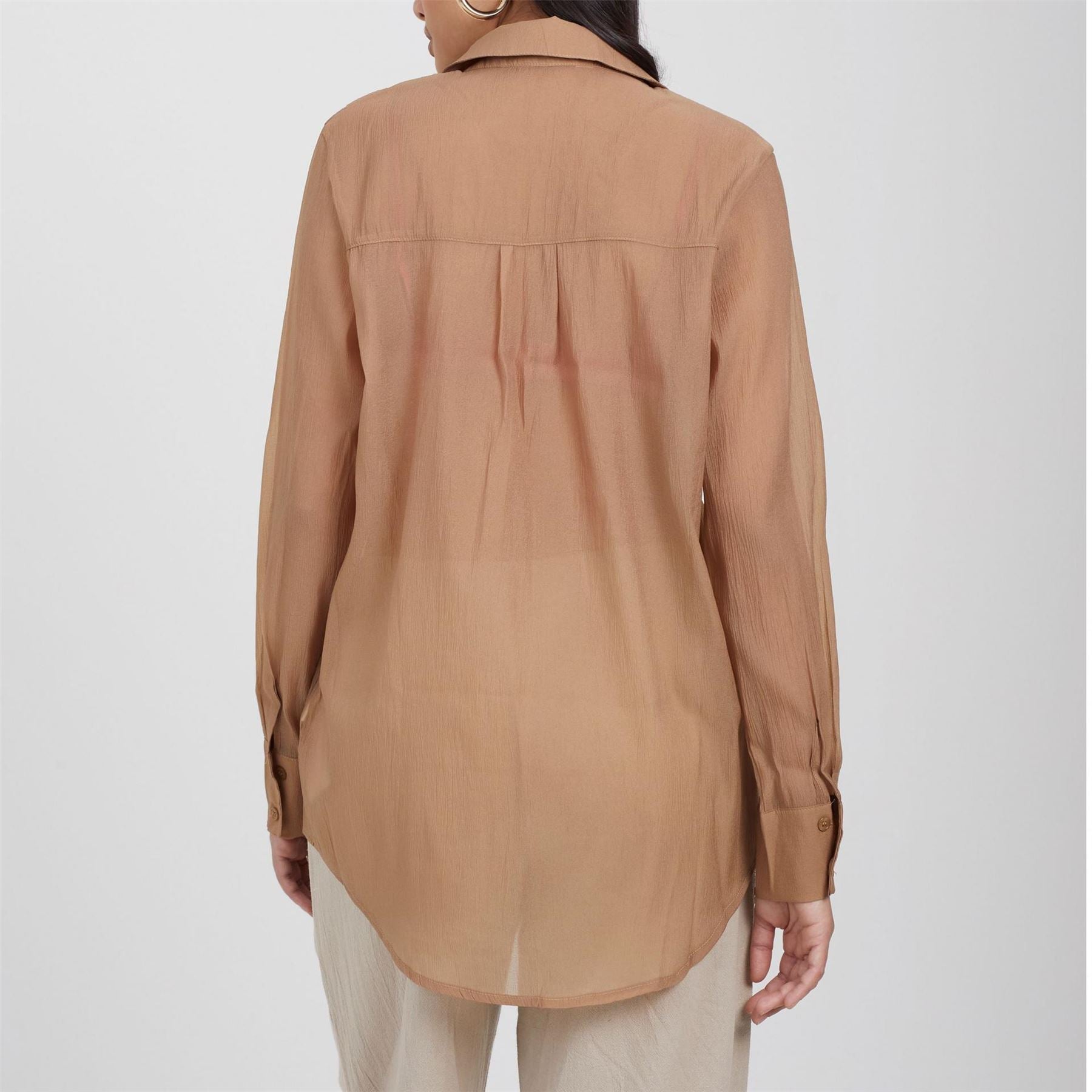 Brave Soul Collared Neck Long Sleeve Shirt with Chest Pocket