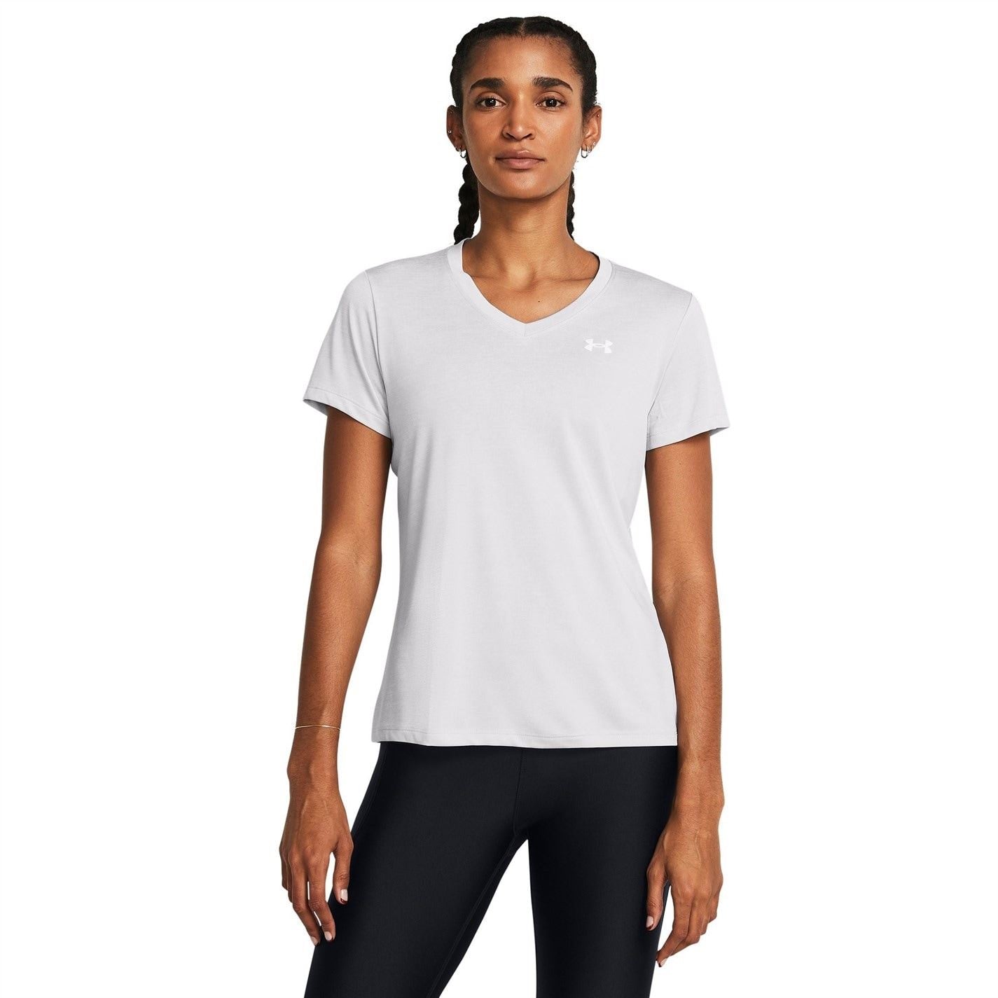 Under Armour Womens Armour Tech™ Twist V Neck Short Sleeve