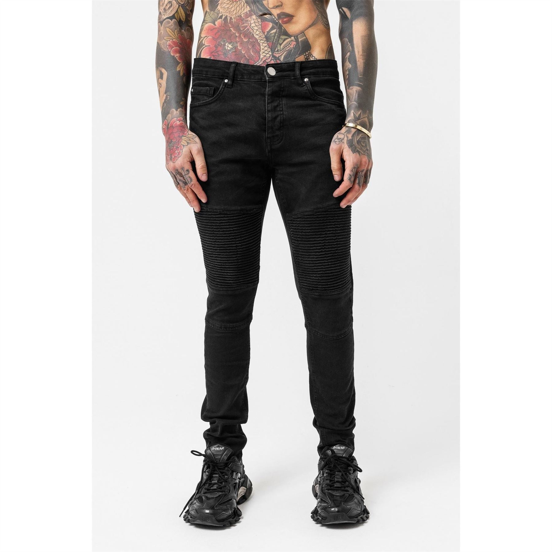 Good For Nothing Biker Jean Black