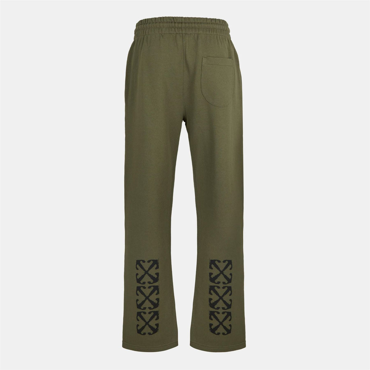Off White Arrow Solid Patterned Straight Sweatpants