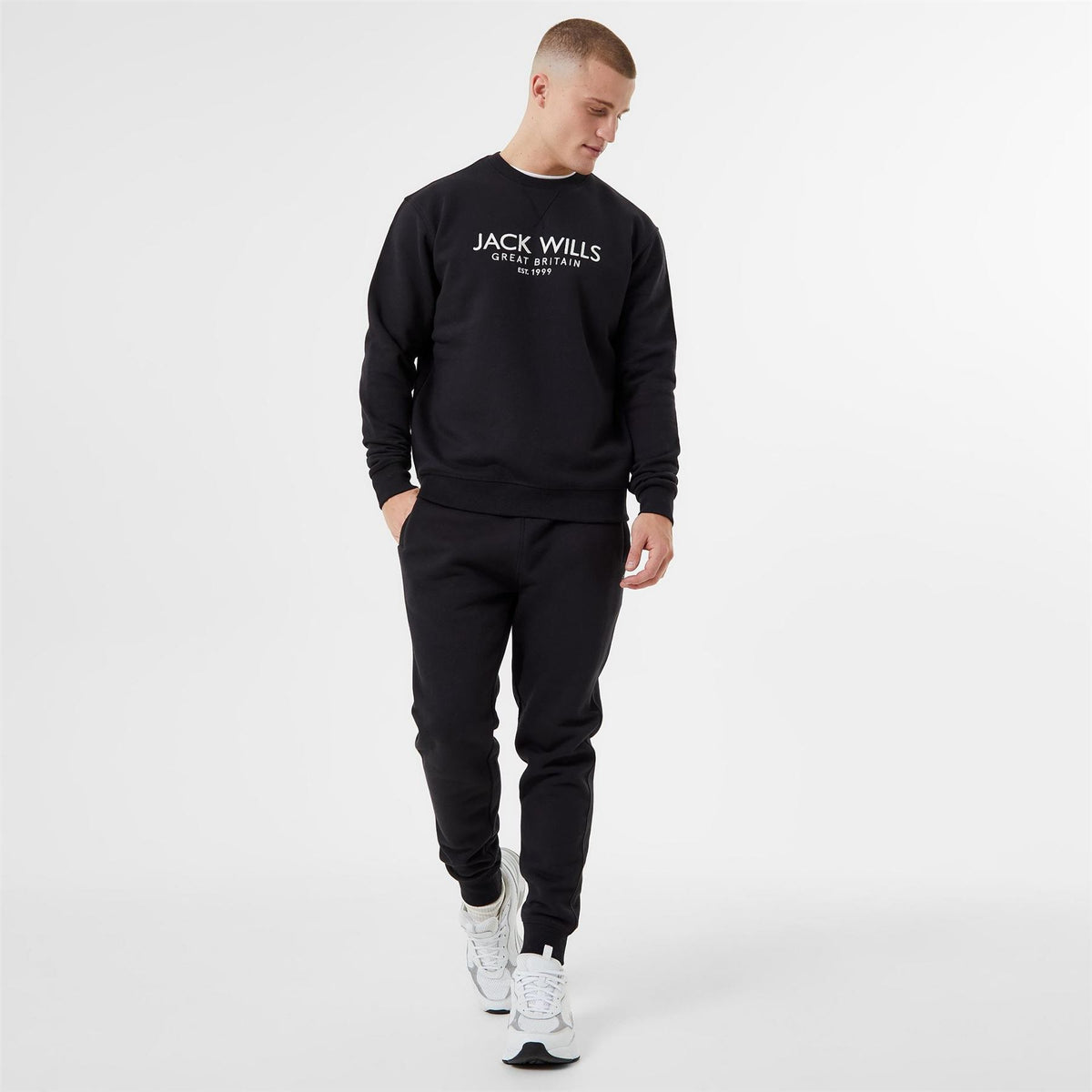 Jack Wills Belvue Graphic Logo Crew Neck Sweatshirt