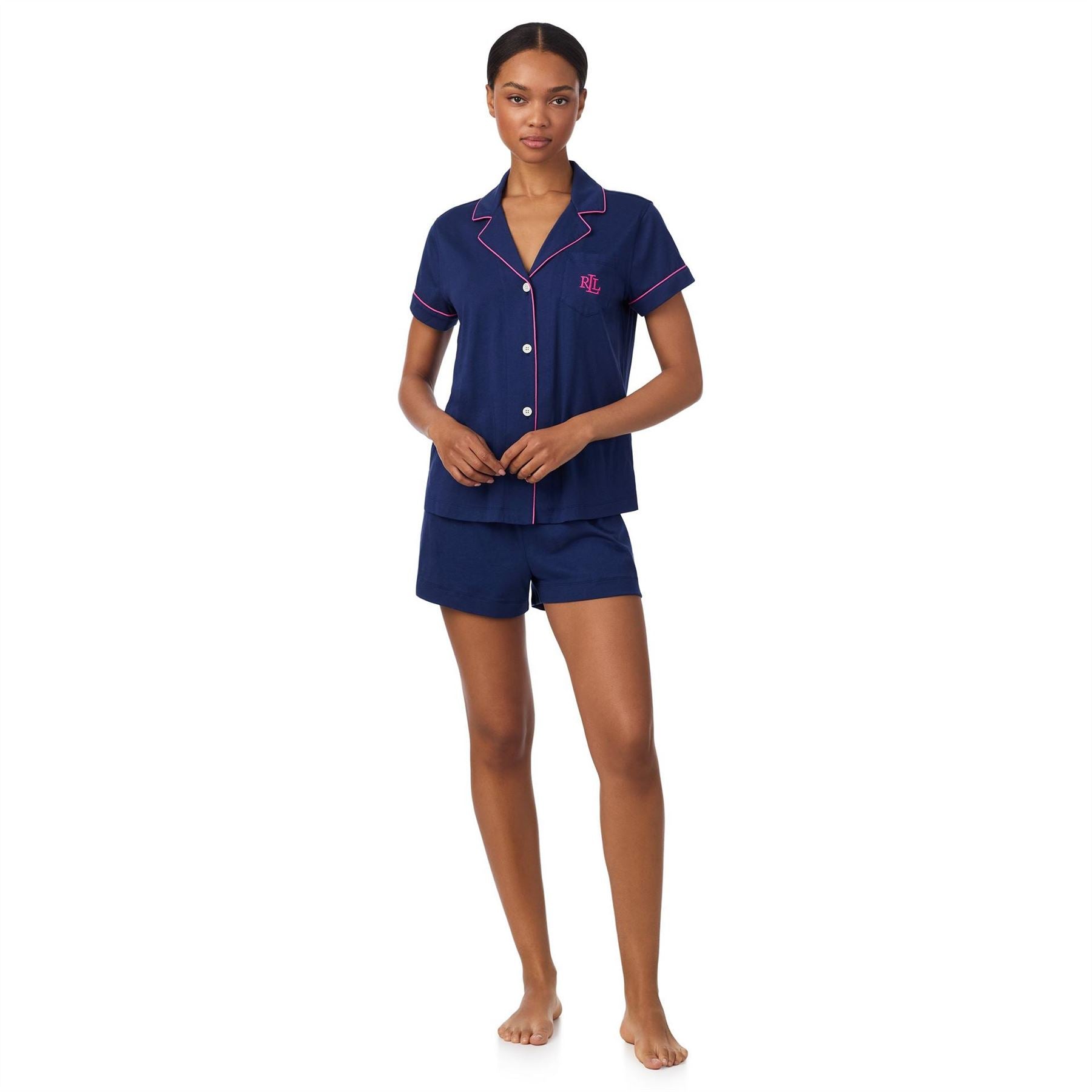 Lauren by Ralph Lauren Ss Notch Collar Ld63