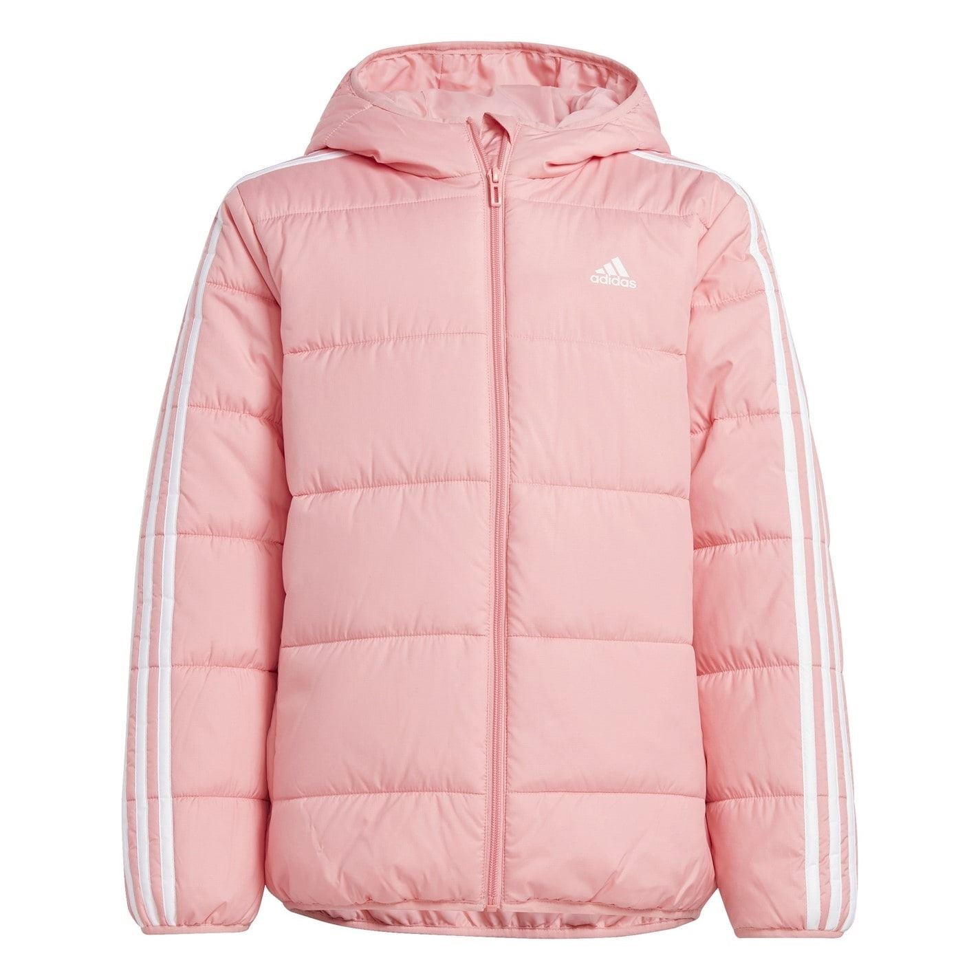 adidas Kids Essentials 3S Hooded Long Sleeve Puffer Jacket