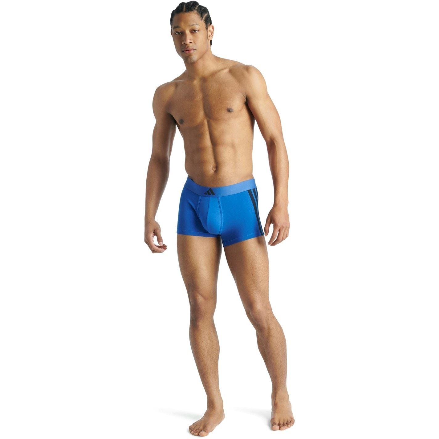 adidas 2 Pack Stripe Patterned Boxer Brief
