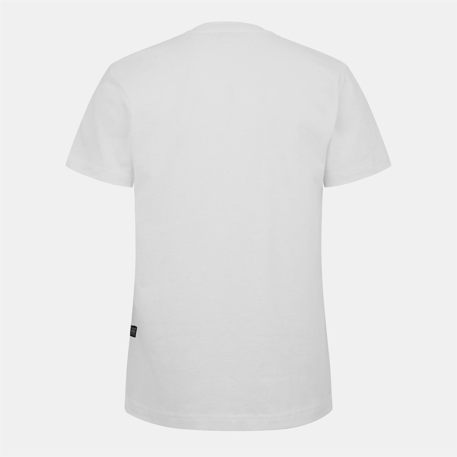 G Star Regular Fit Lettering Crew Neck T-Shirt