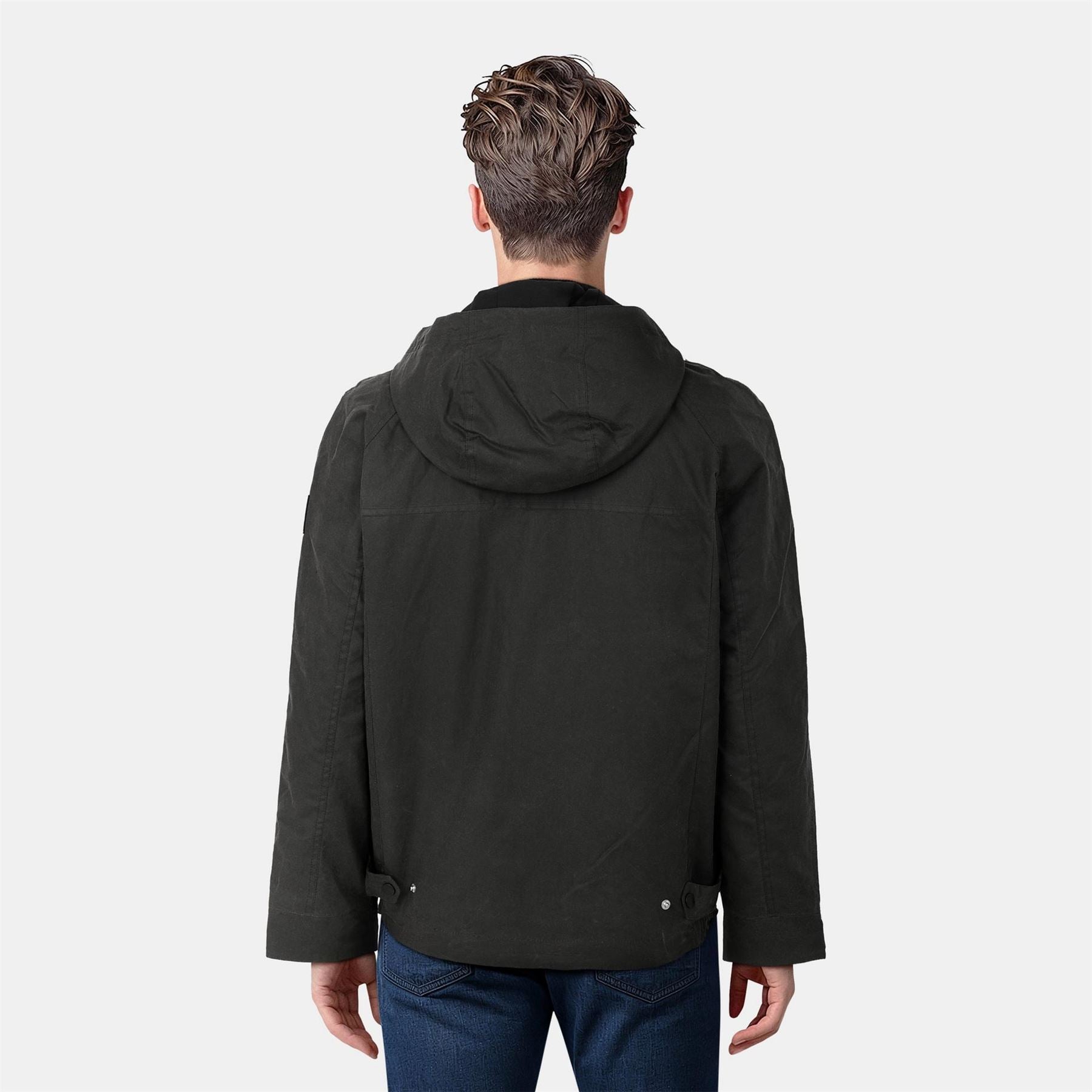 Lyle and Scott Hooded Bomber Jacket with Flap Pocket