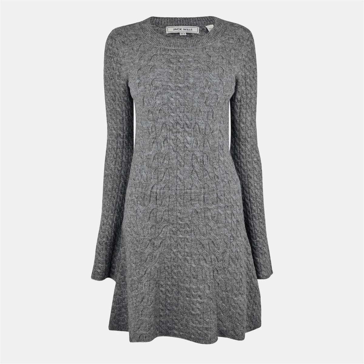 Jack Wills Cable Crew Neck Mini Sweater Dress