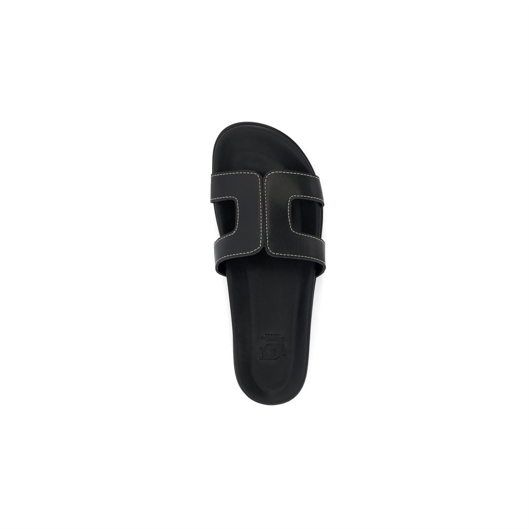 Dune London Lo Loupa Open Toe Flat Slides Sandals