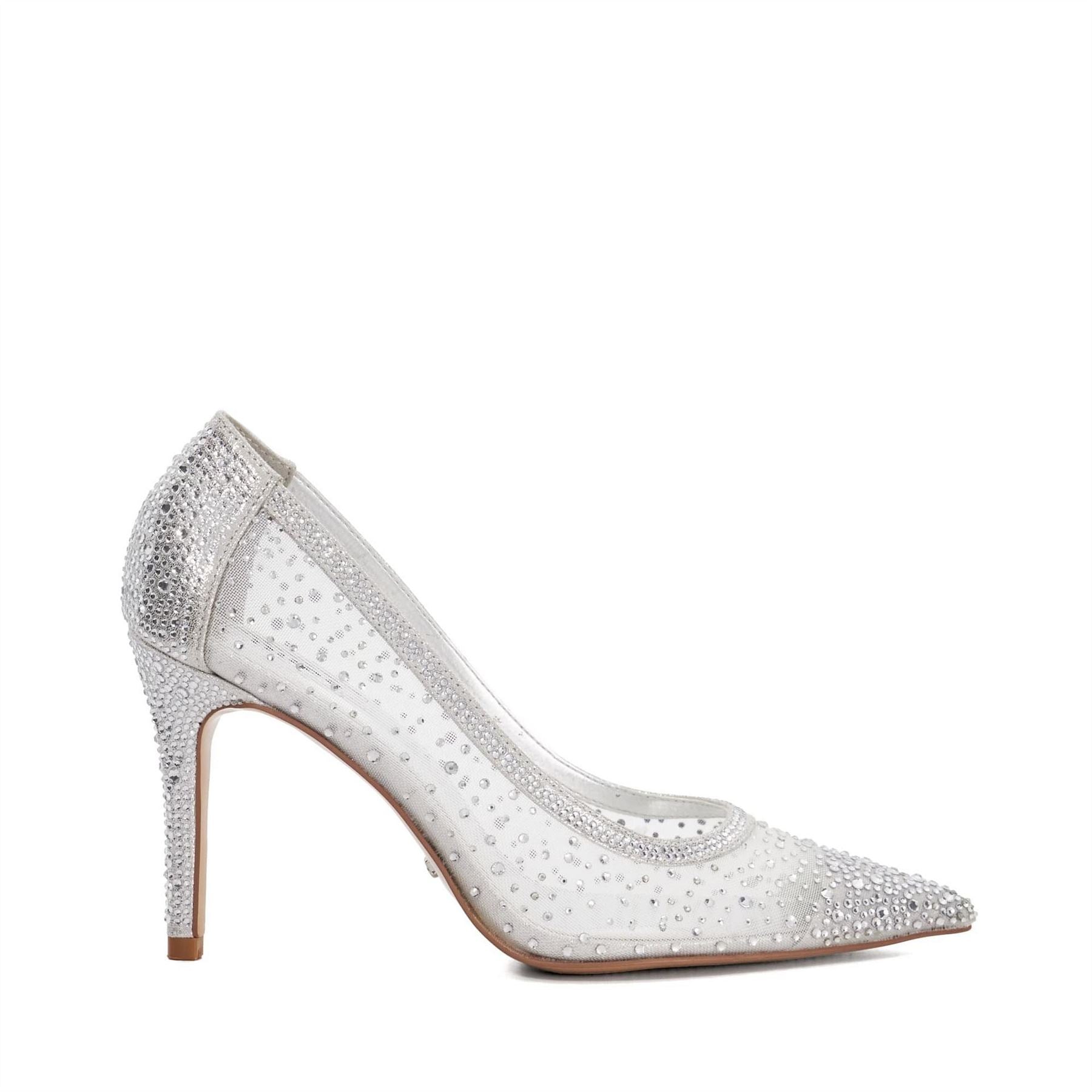 Dune London Brightest Medium Heel Stiletto Court Shoes