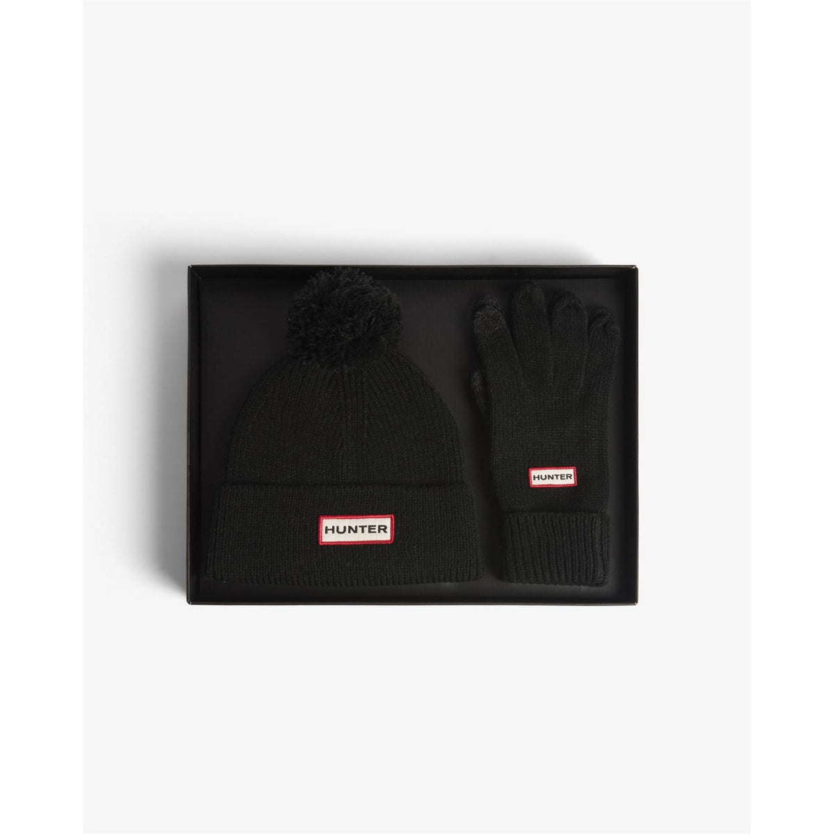 Hunter Pom Pom Hat And Glove Set