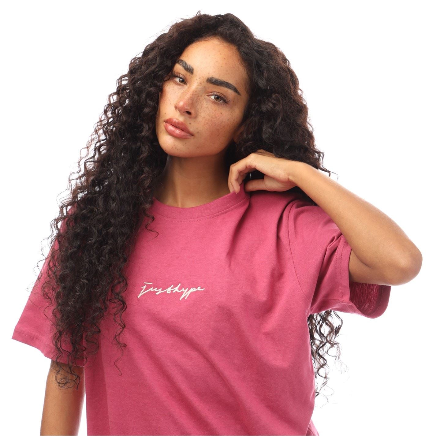 Hype Regular Fit Crew Neck Signature Print T-Shirt