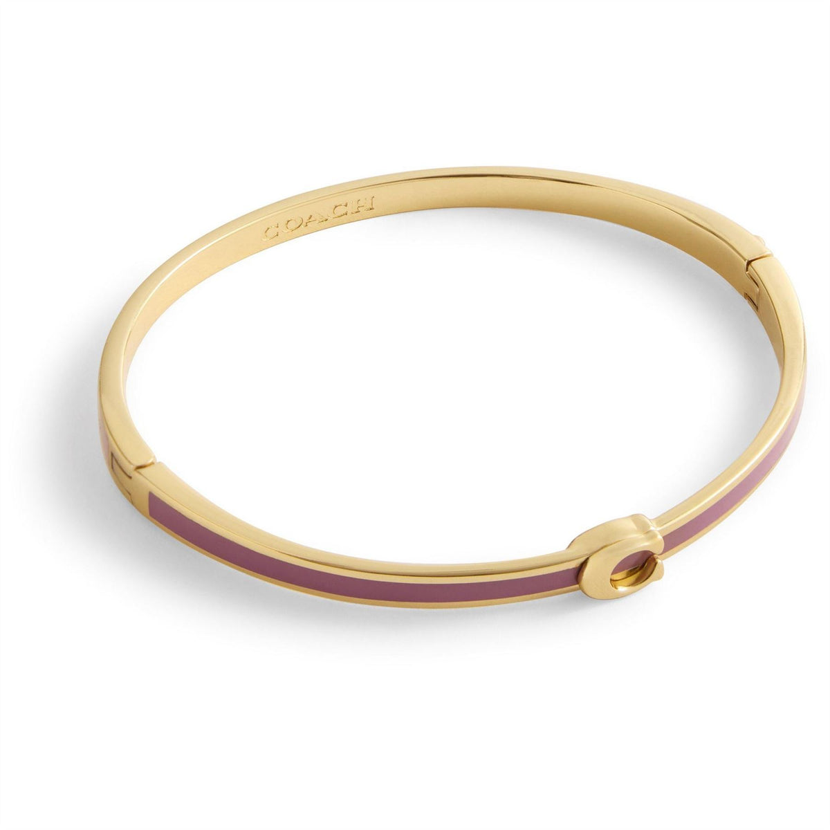 Coach Engraved Logo Bangle