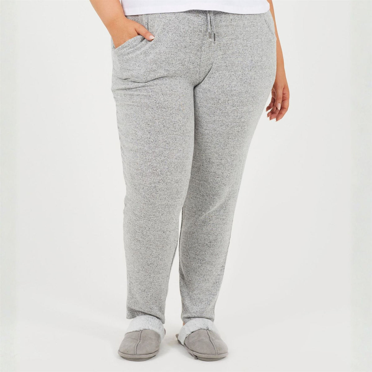 Brave Soul Womens Plus Size Soft Touch Trousers With Drawstring