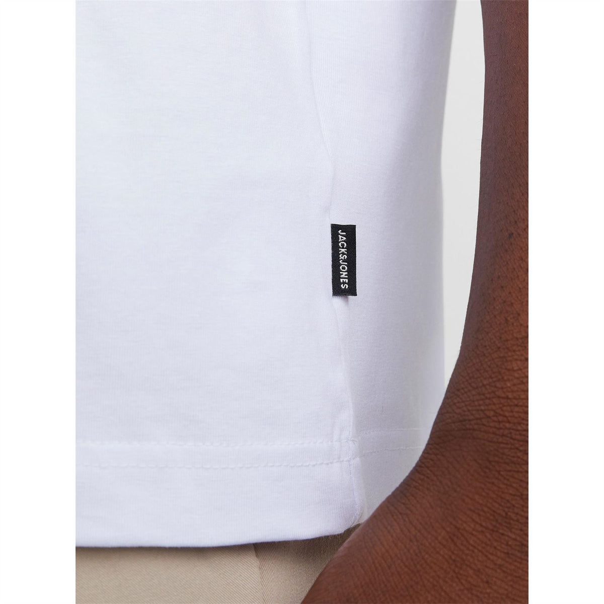 Jack and Jones Crew Neck Ribbed Collar Short Sleeve Jersey T-Shirt