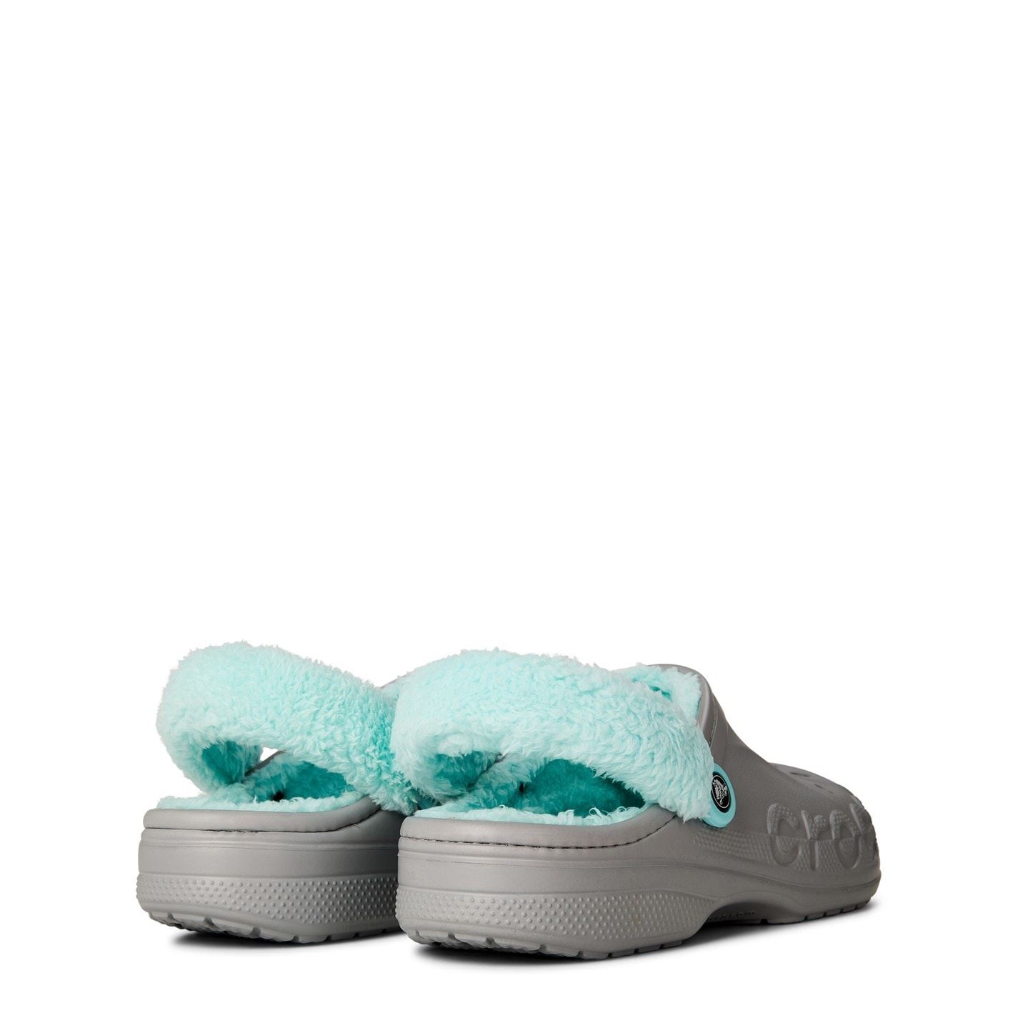 Crocs Womens Baya Lined Fuzz Strap Clog