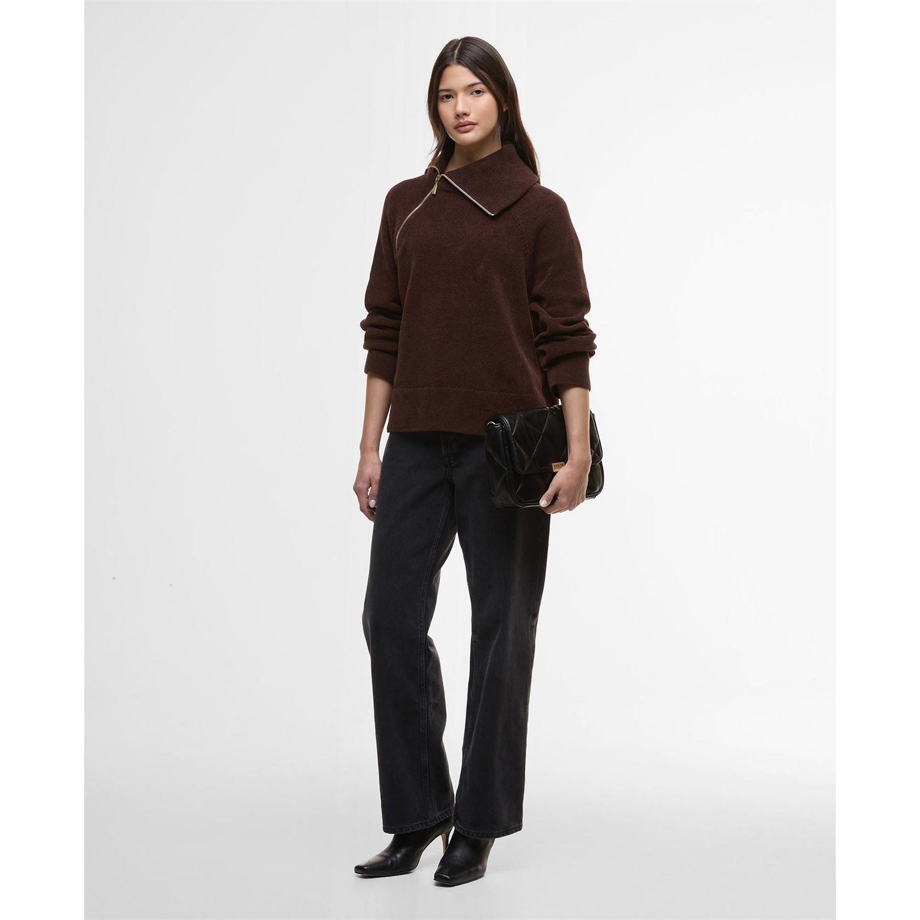Barbour International Funnel Neck Jumper