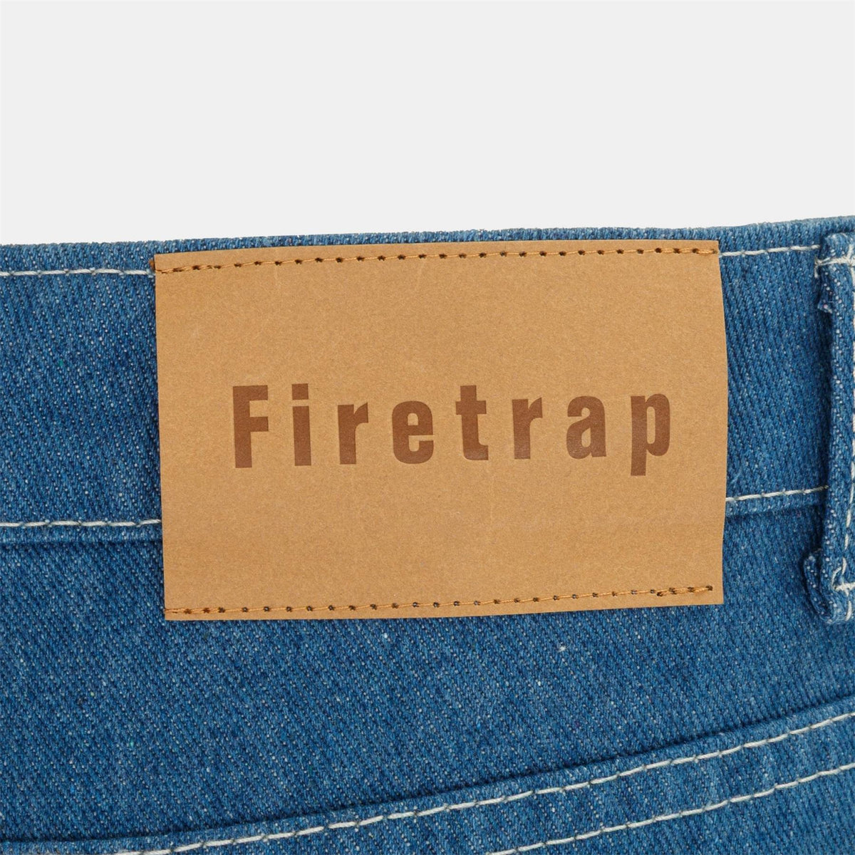 Firetrap Cotton Mid Rise Straight Leg Jeans