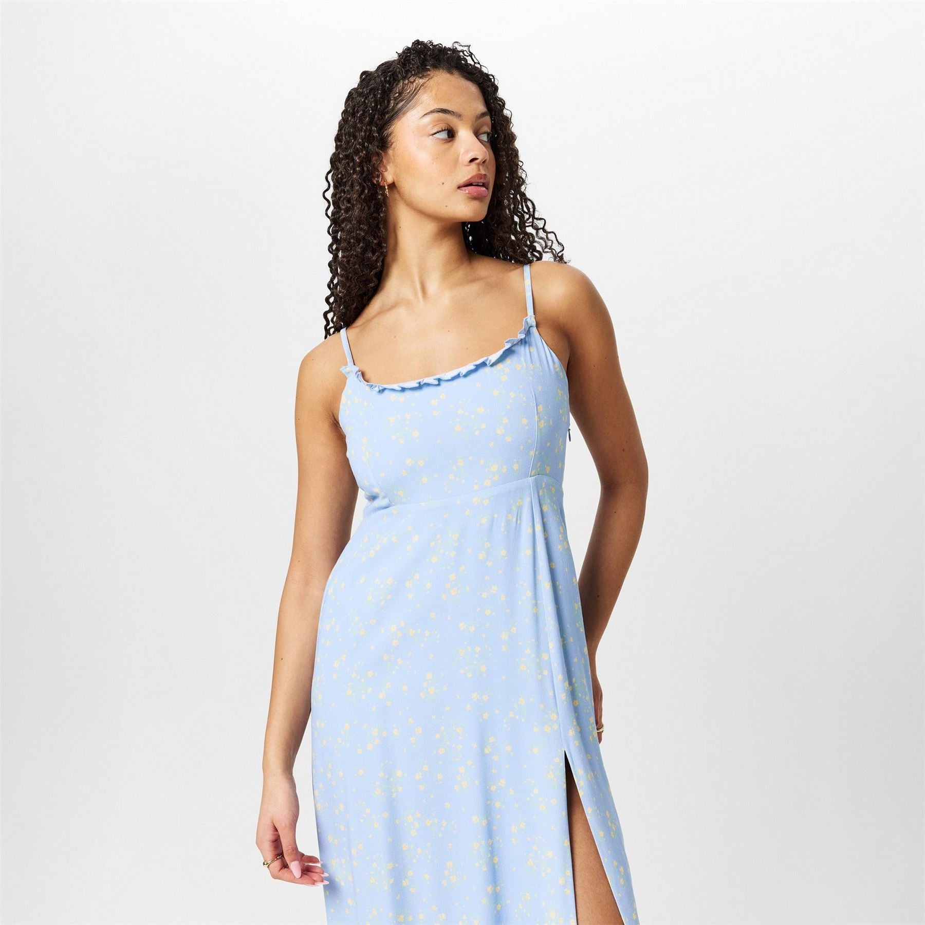 Jack Wills Square Neck Midi A-Line Dress