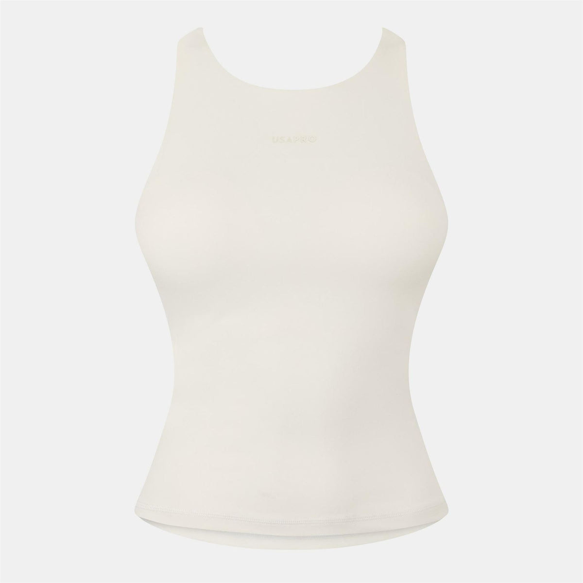 USA Pro Cropped High Neck Slim Fit Tank