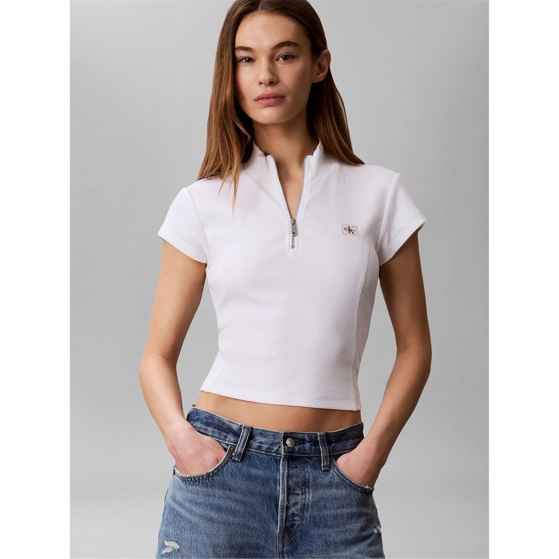 Calvin Klein Jeans Knitted Short Sleeve Polo Shirt