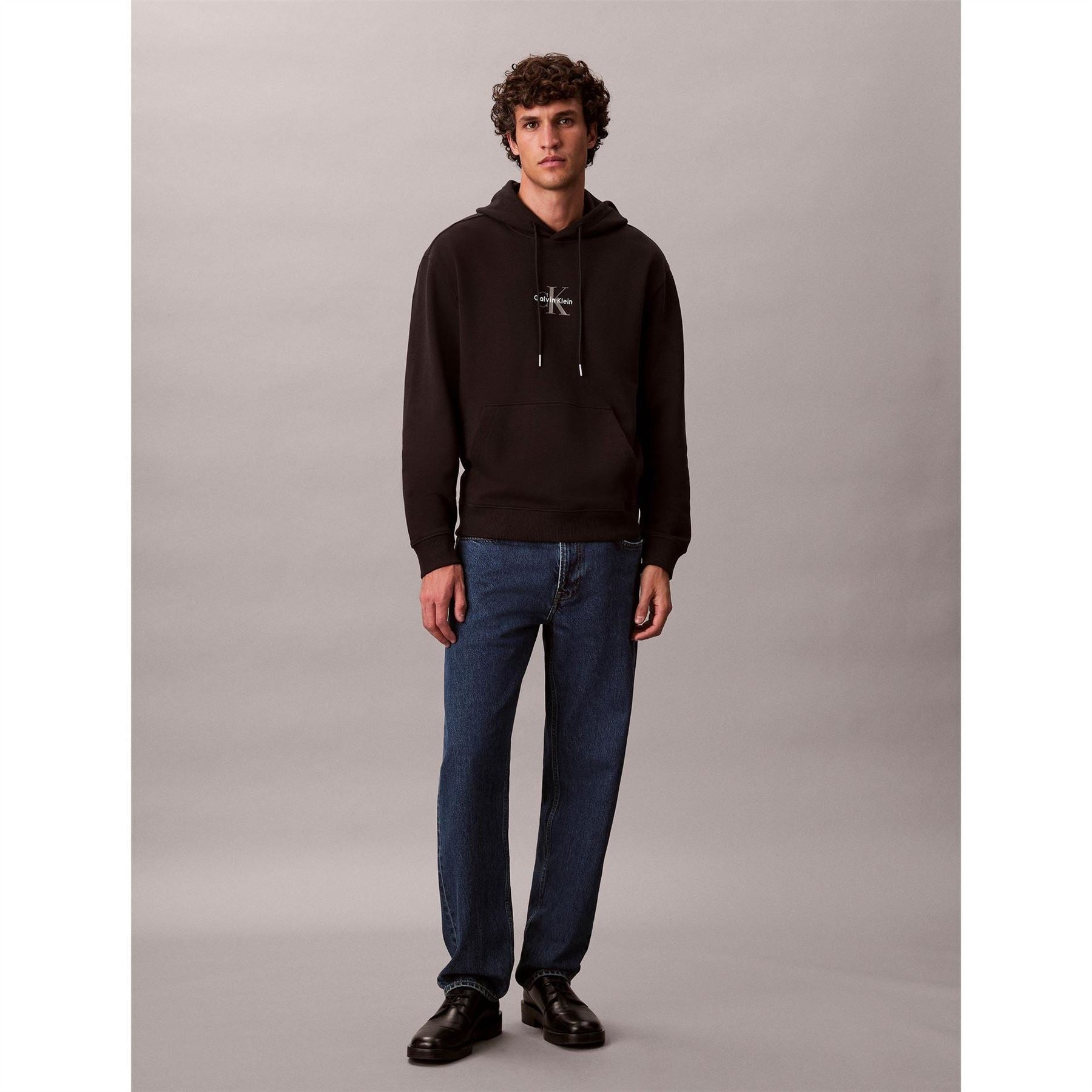 Calvin Klein Jeans Monogram Hooded Neck Long Sleeve Sweatshirt
