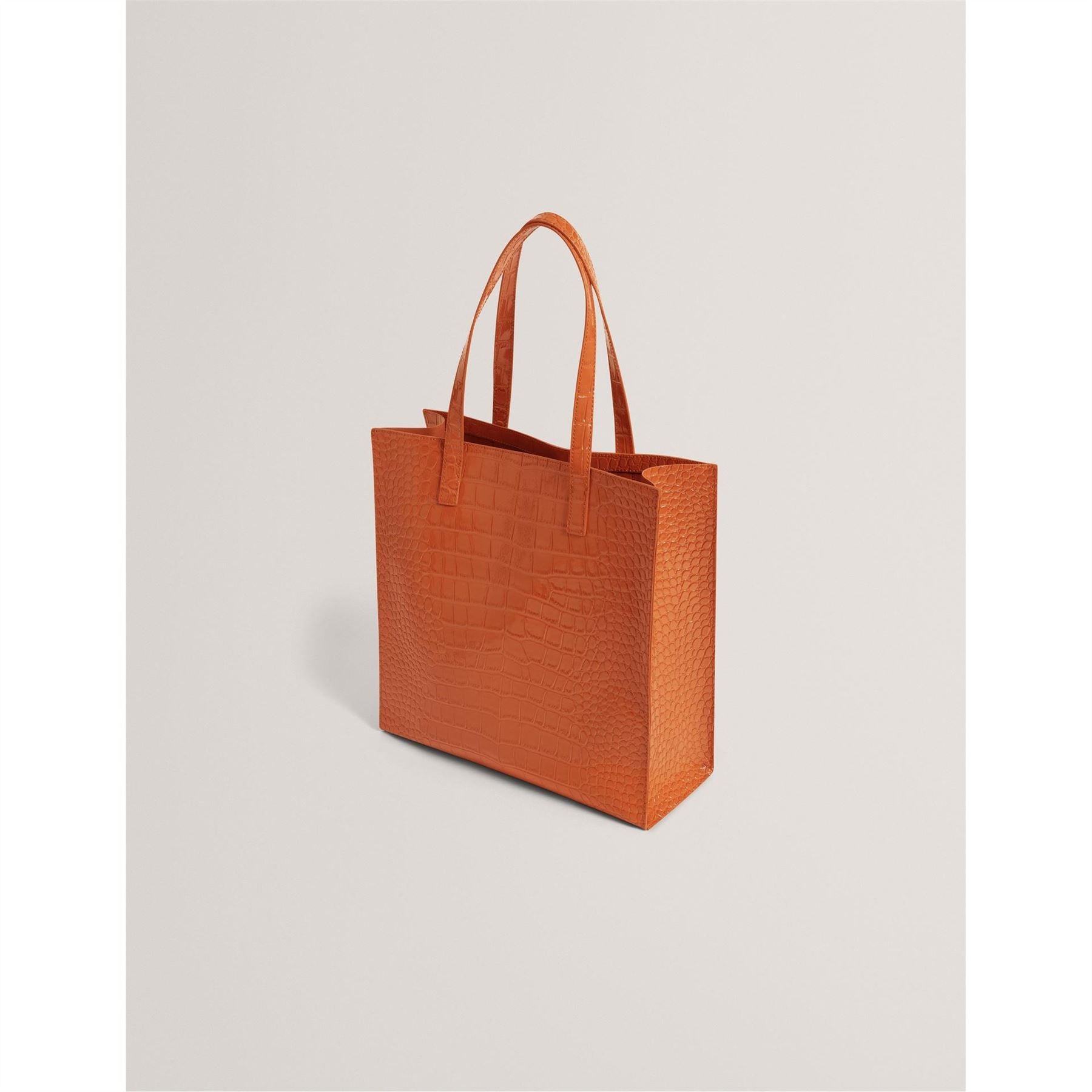 Ted Baker Croc Icon Snake Skin Textured Embossed Tote