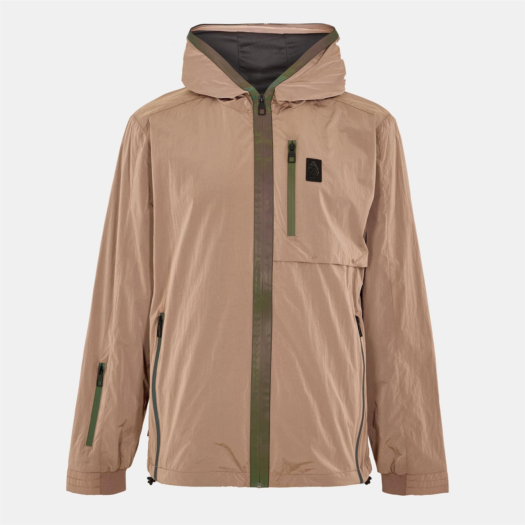 Luke Happy Archive Solid Patterned Hooded Hybrid Jacket