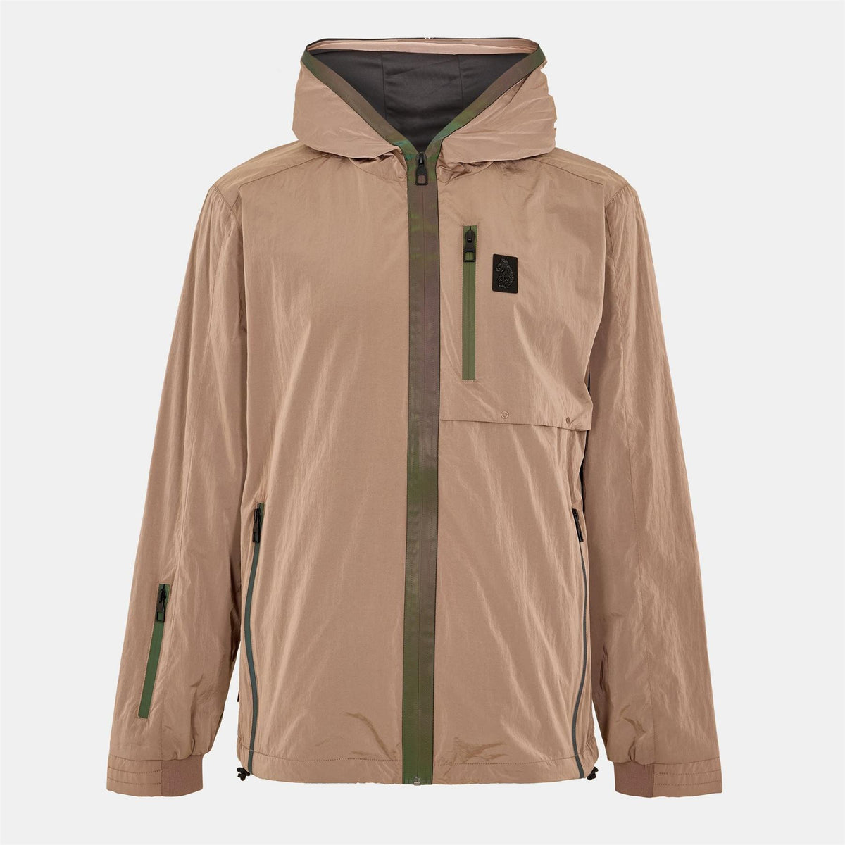 Luke Happy Archive Solid Patterned Hooded Hybrid Jacket