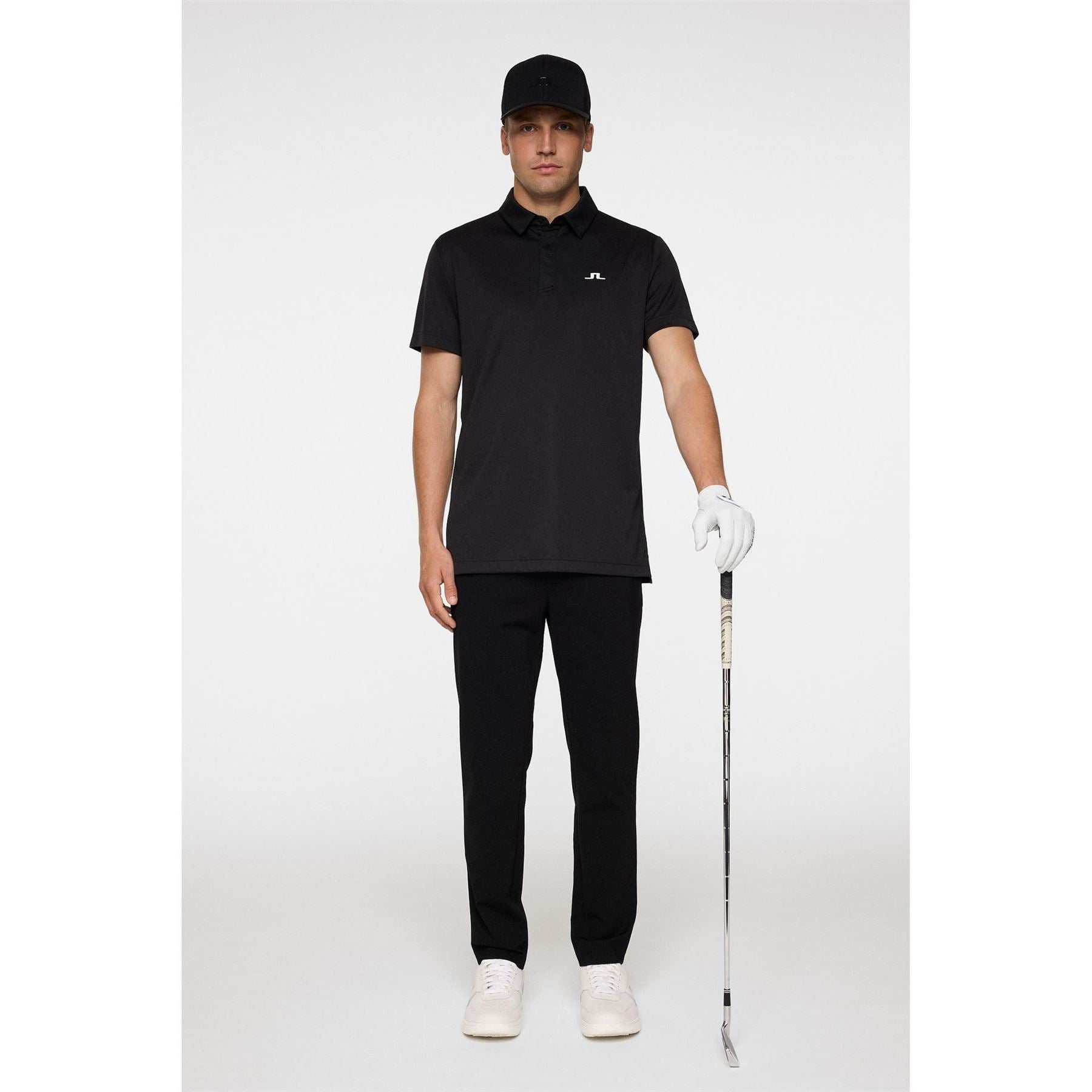 J Lindeberg Golf Collared Neck Short Sleeve Polo Shirt
