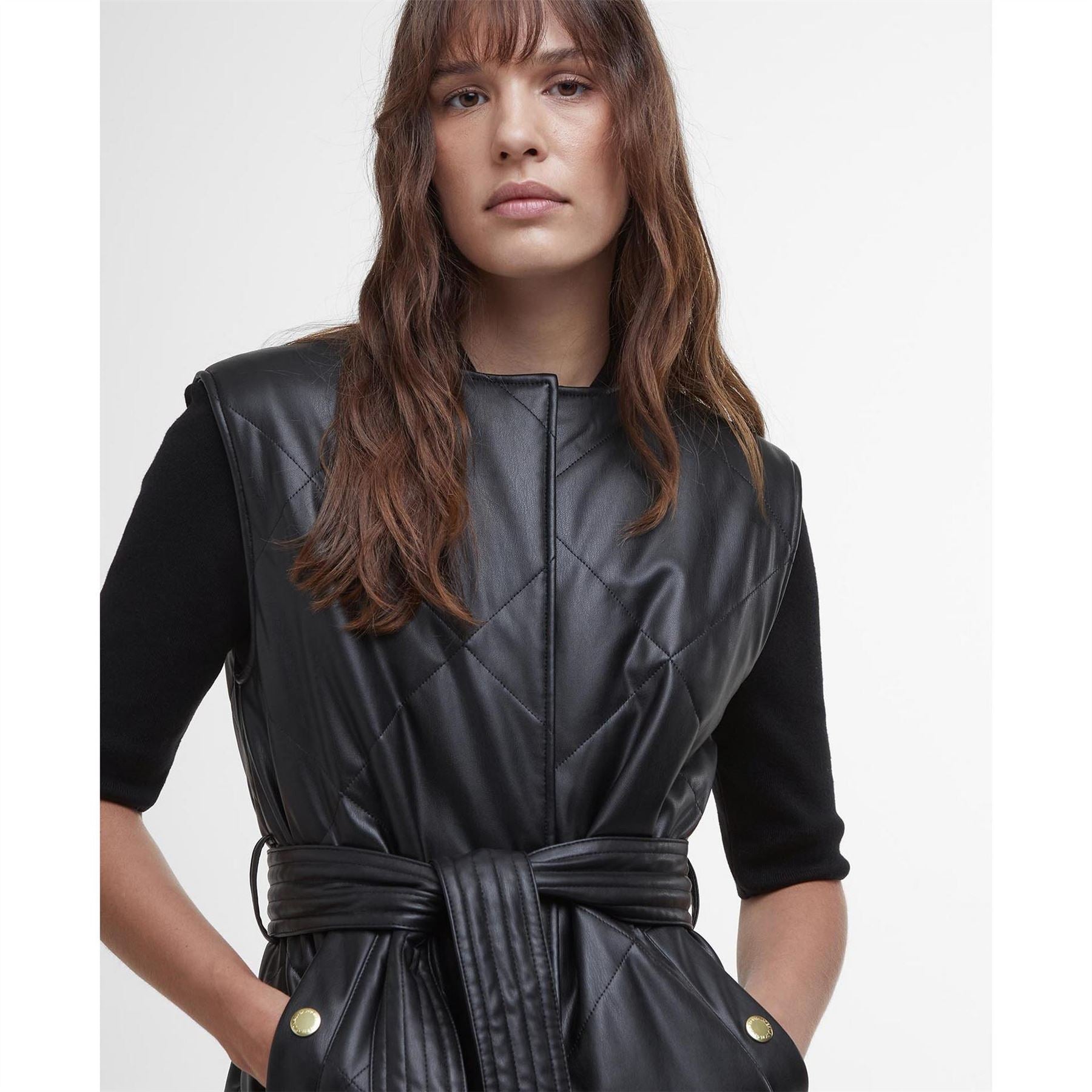 Barbour International Leather Gilet