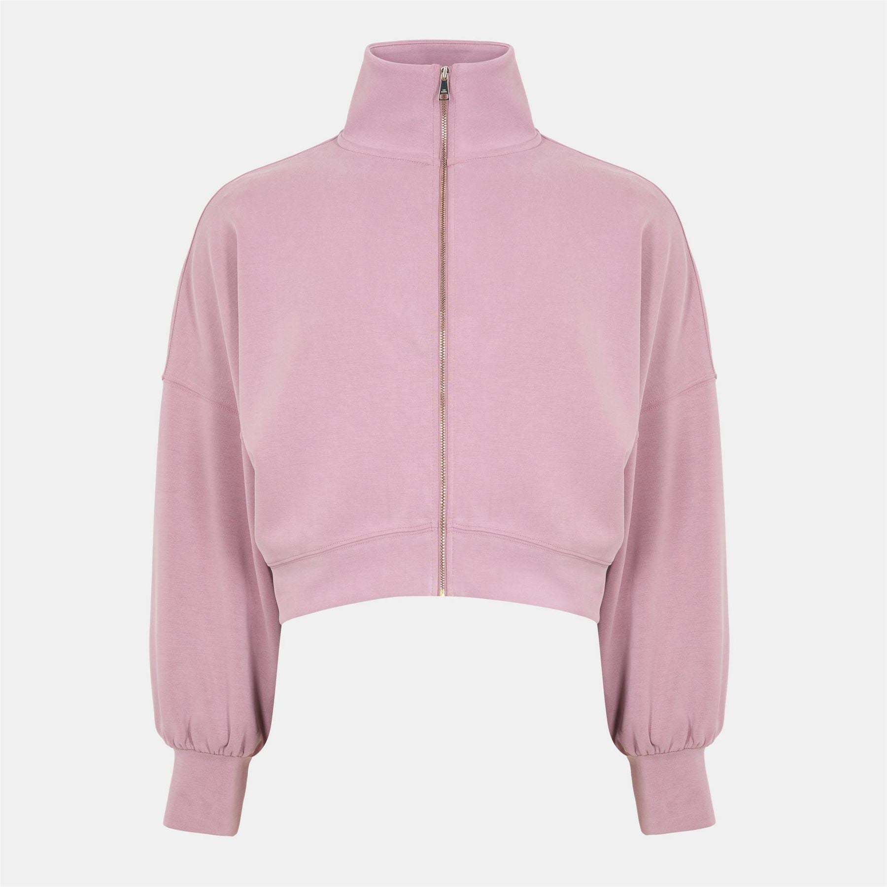 Ted Baker Cropped Relaxed Fit Funnel Neck Sweatshirt