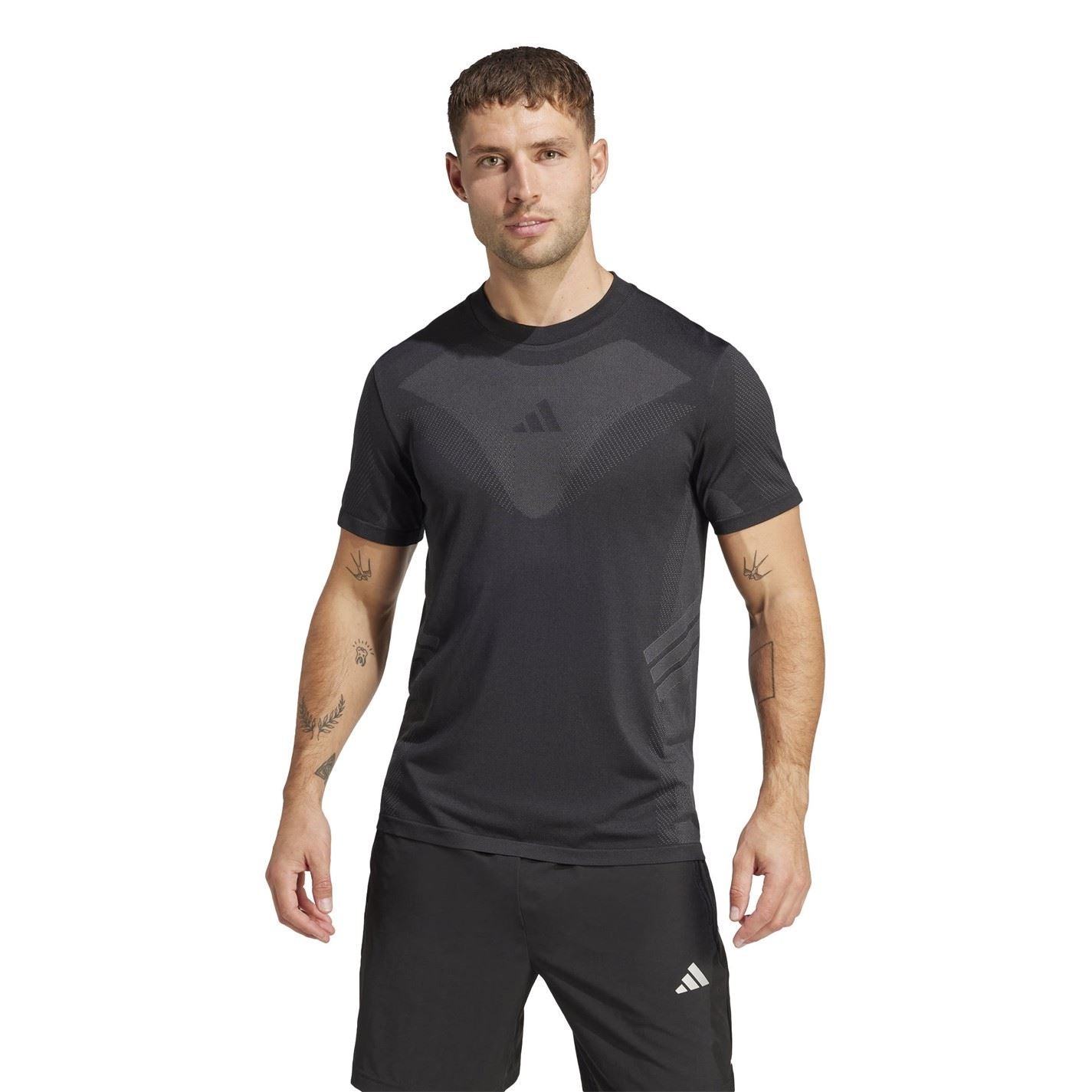 adidas Mens Gym+ Seamless Tee