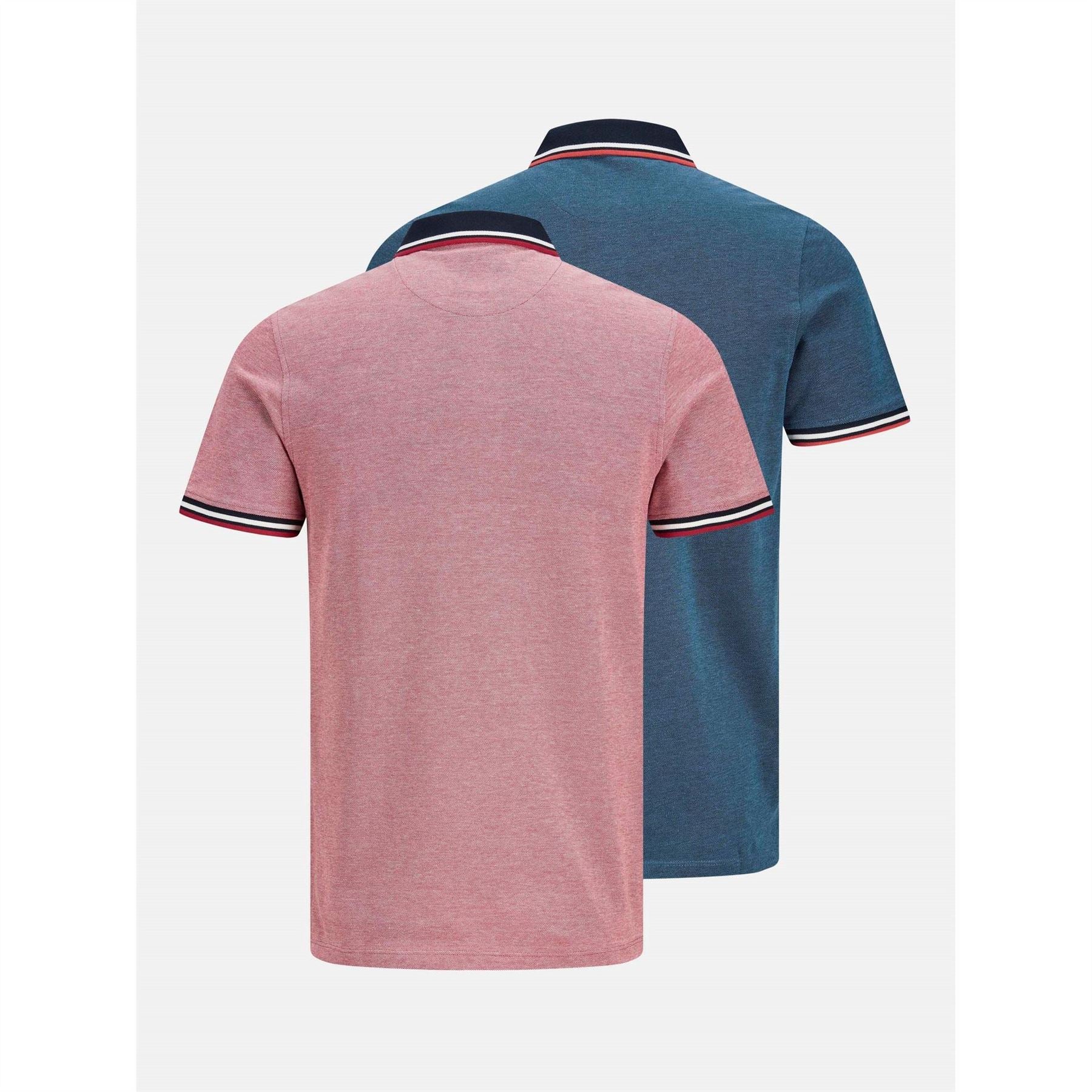 Jack and Jones Paulos Pack Short Sleeve Polo Shirt