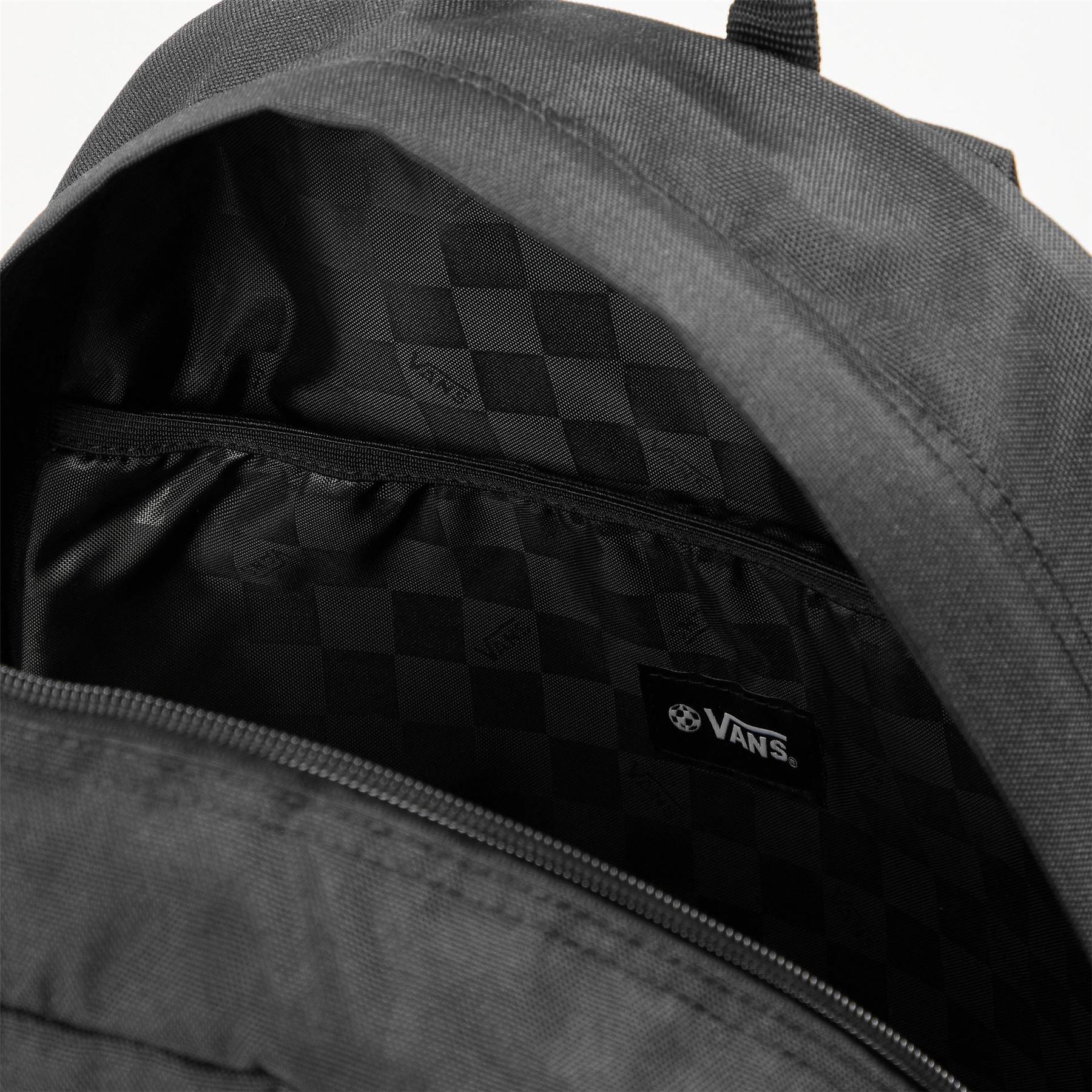 Vans Old Skool Plaid Print Logo Patch Backpack