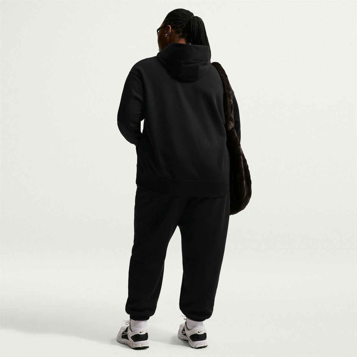Nike Bold Logo Hooded Neck Long Sleeve Relaxed Fit Sweatshirt