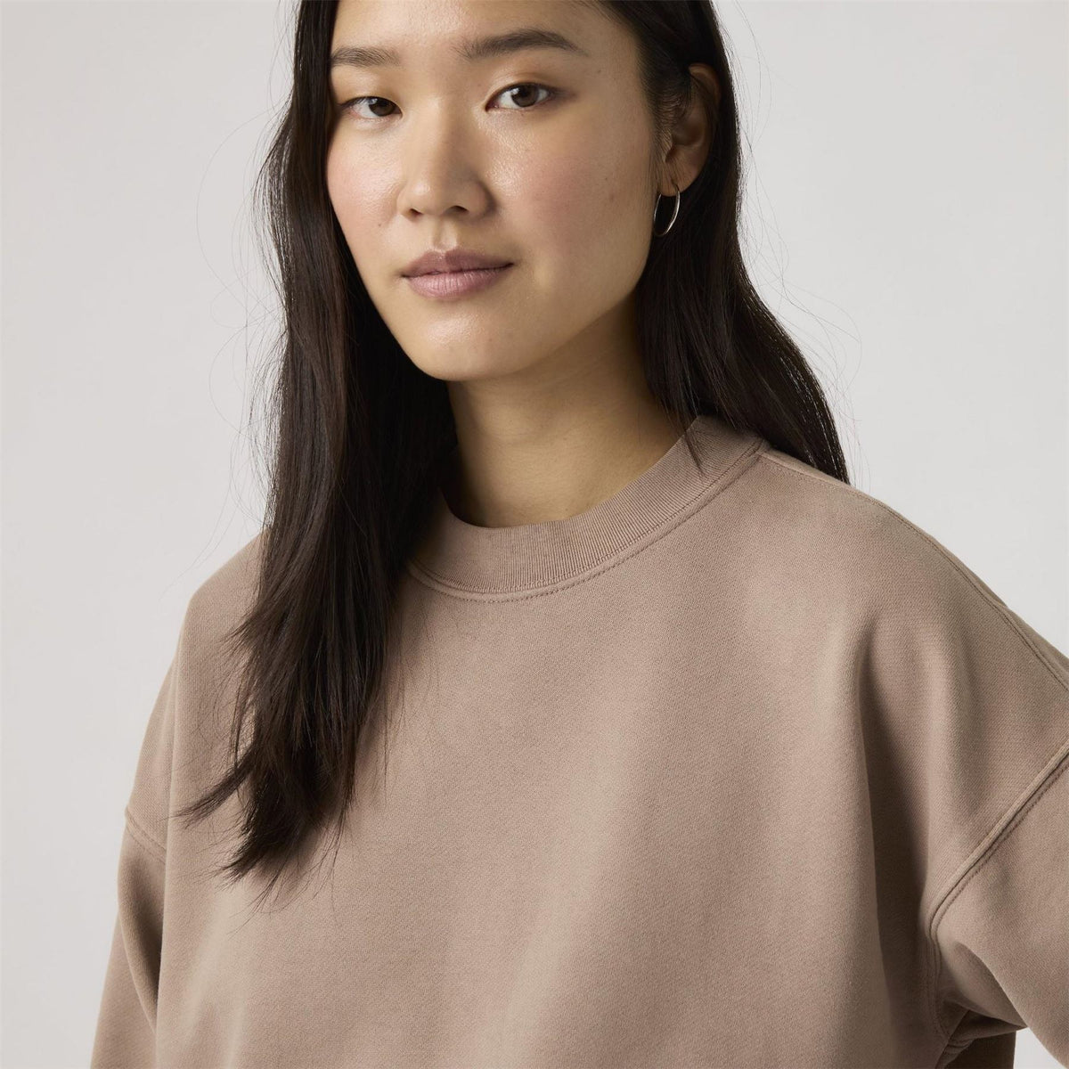 Levis Boxy Crew Neck Drop Shoulder Long Sleeve Sweatshirt