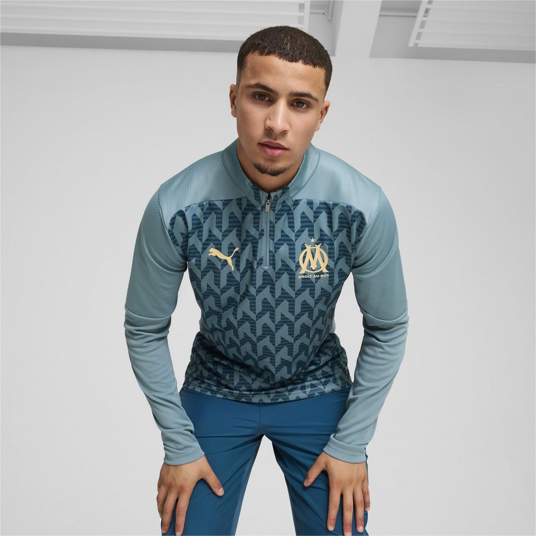 Puma Olympique De Marseille Drill Top 2024 2025 Adults