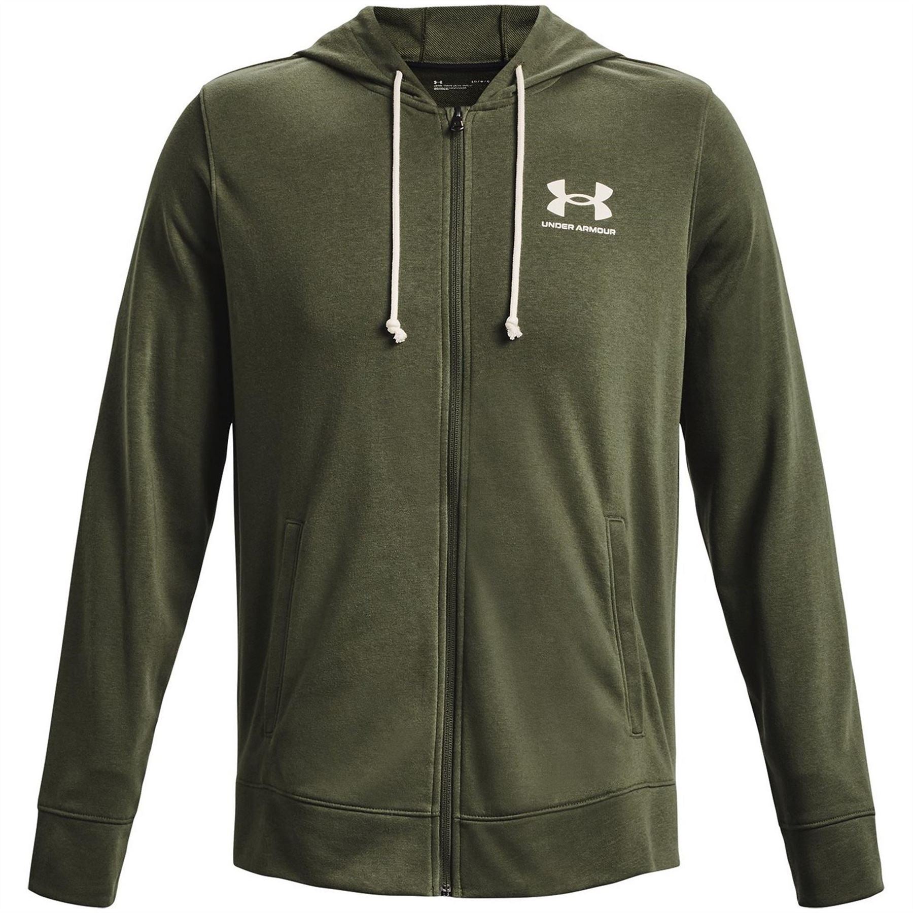 Under Armour Mens Armour Rival Full Zip Hoodie