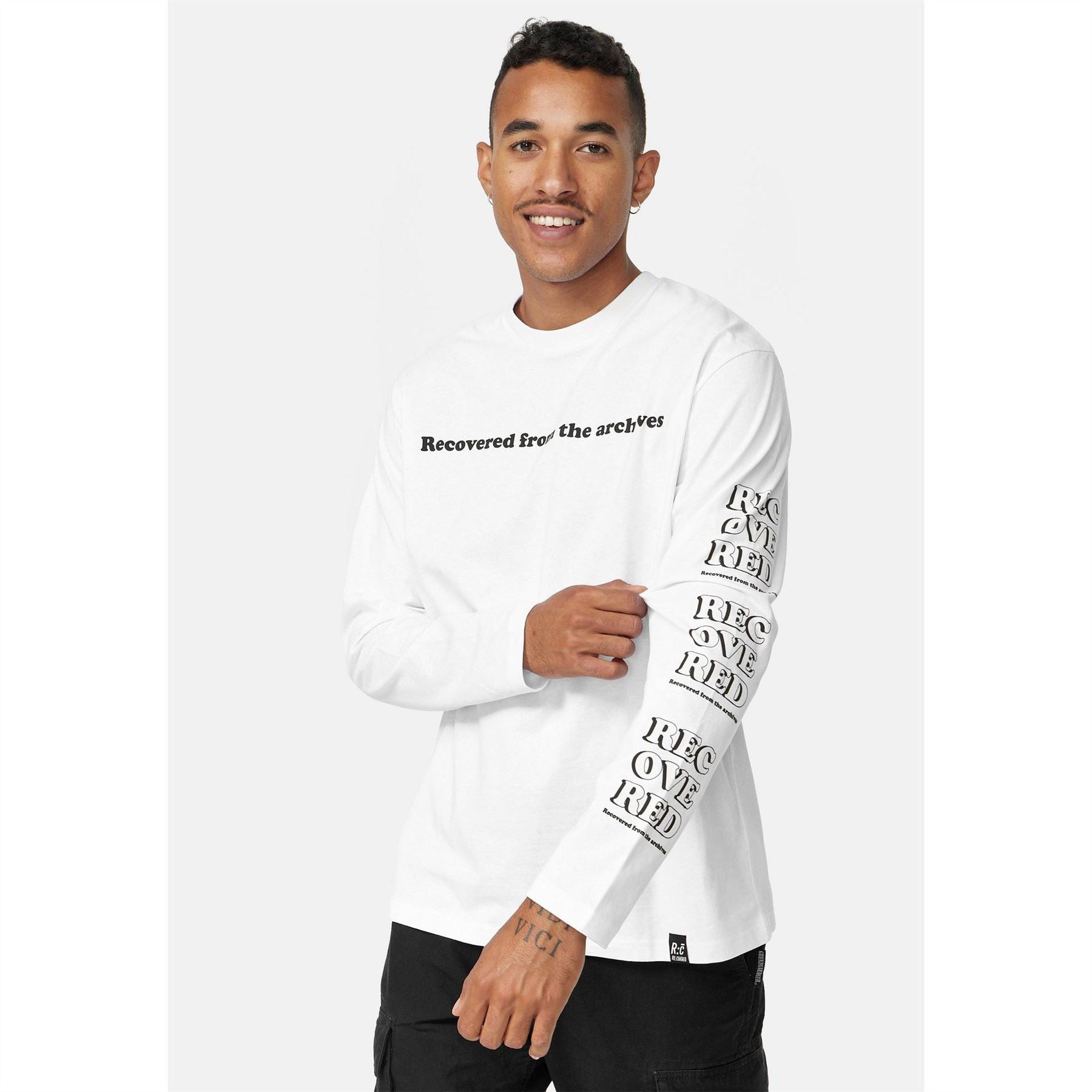 Character Retro Lettering Crew Neck T-Shirt