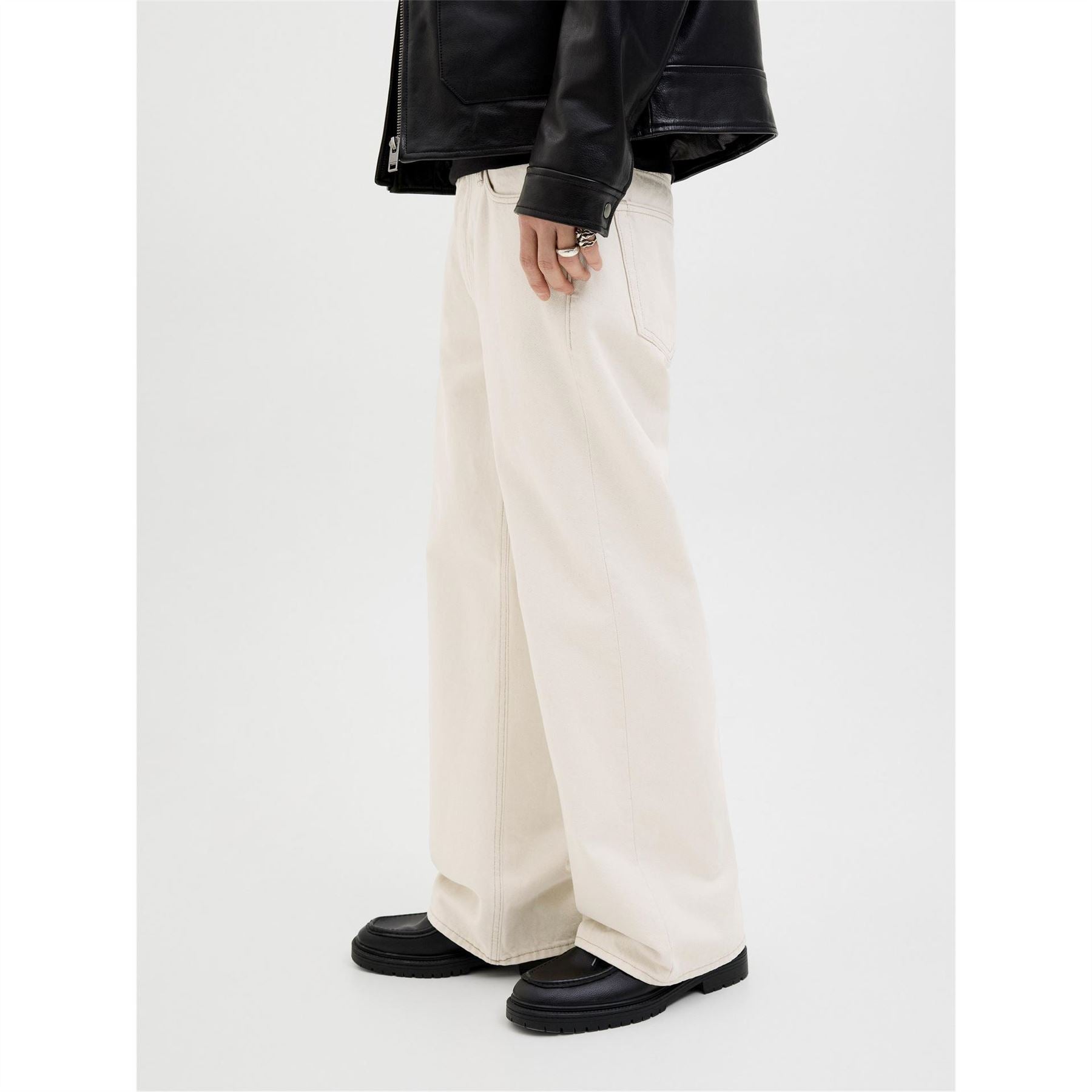 Jack and Jones Cooper Wide Leg Relaxed Fit Jeans