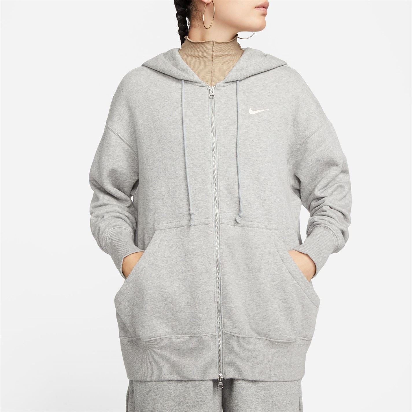 Nike Womens Sportswear Phoenix Fleece Oversized Full Zip Hoodie