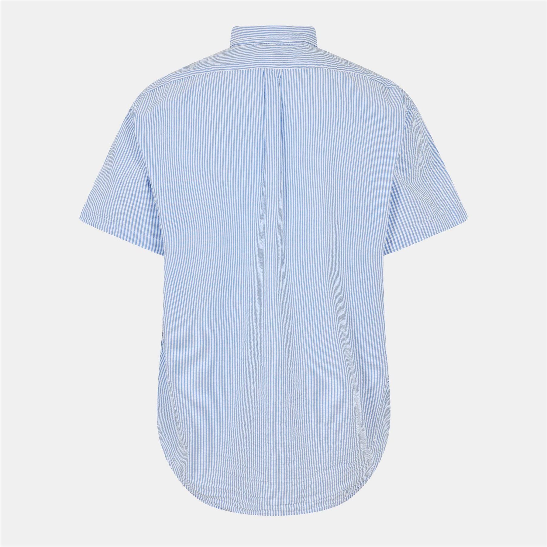 Polo Ralph Lauren Striped Seersucker Short Sleeve Patterned Shirt