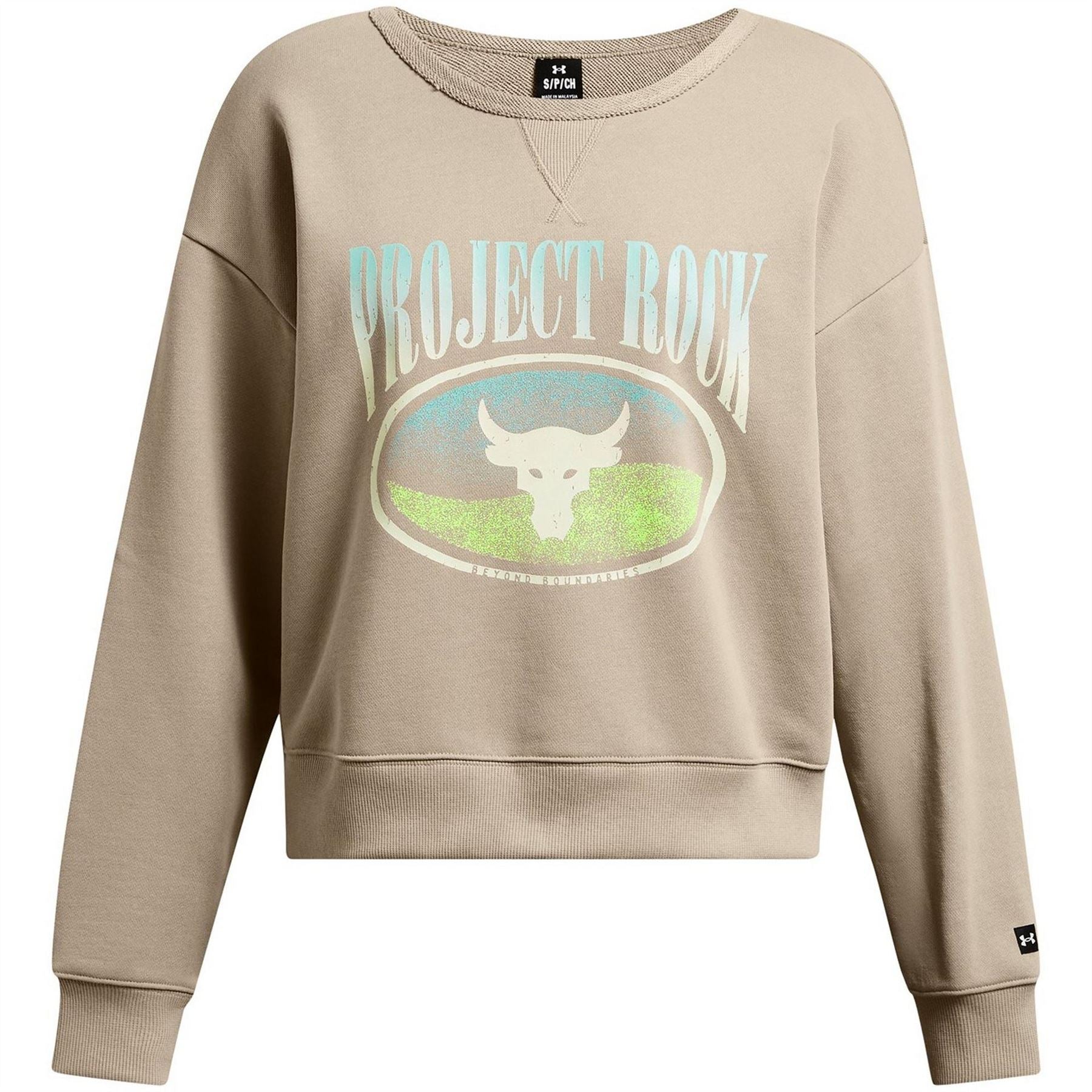 Under Armour Womens Armour Pjt Rck Hw Terry Ls Q1 Sweatshirt