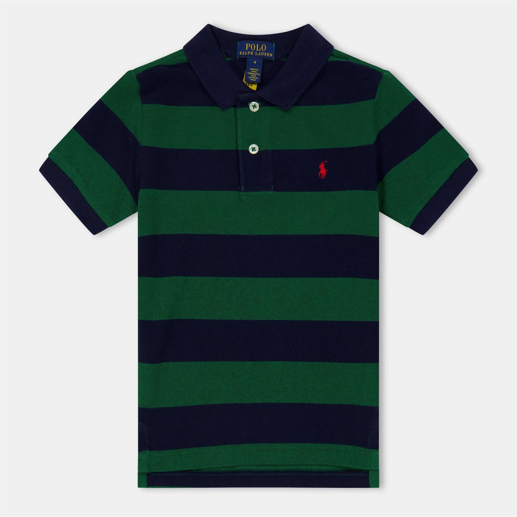 Polo Ralph Lauren Striped Collared Neck Short Sleeve Polo Shirt