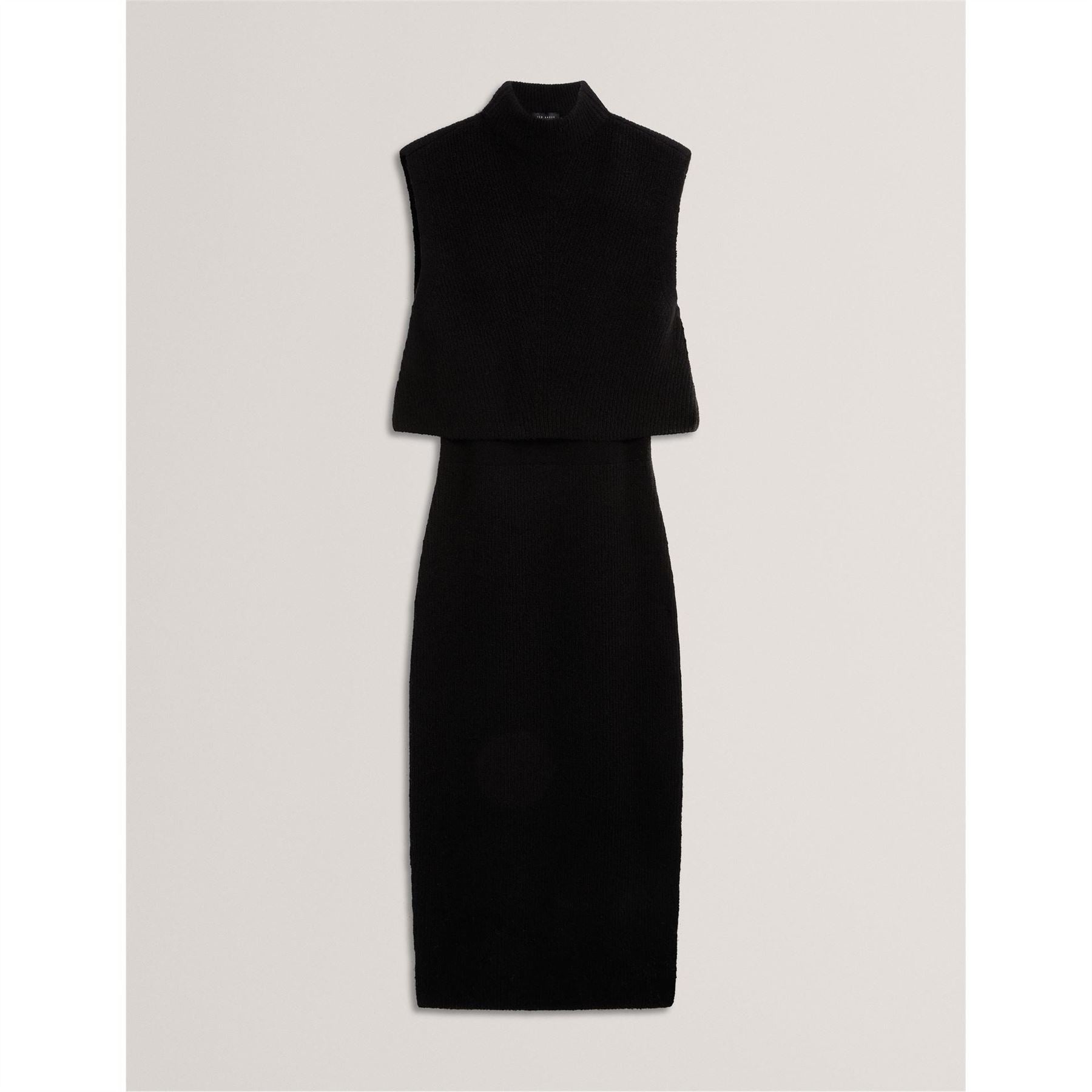 Ted Baker 
Regular Fit Mock Neck Sleeveless Midi Dress