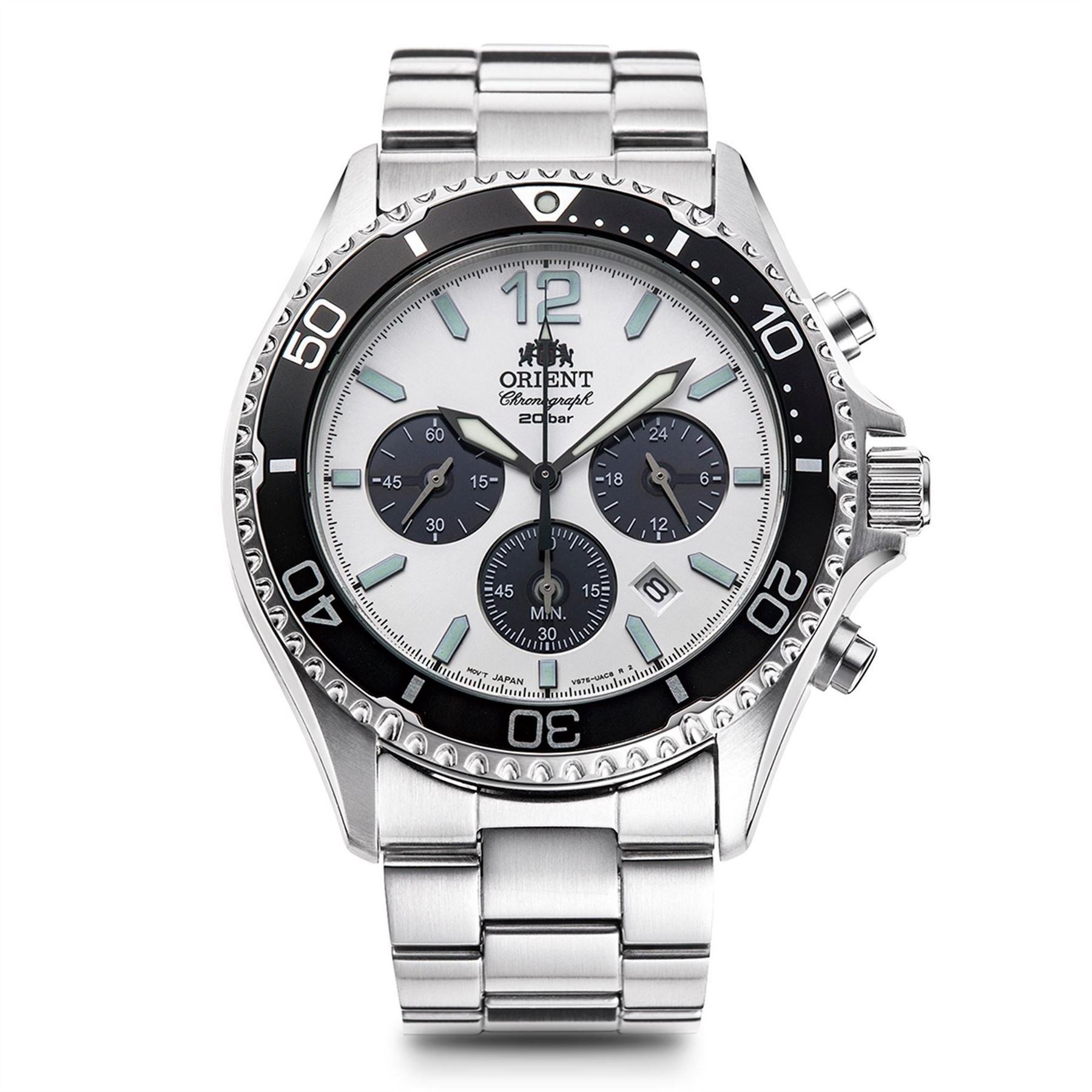 Orient Mako Iii Chronograph Solar Powered Divers Watch