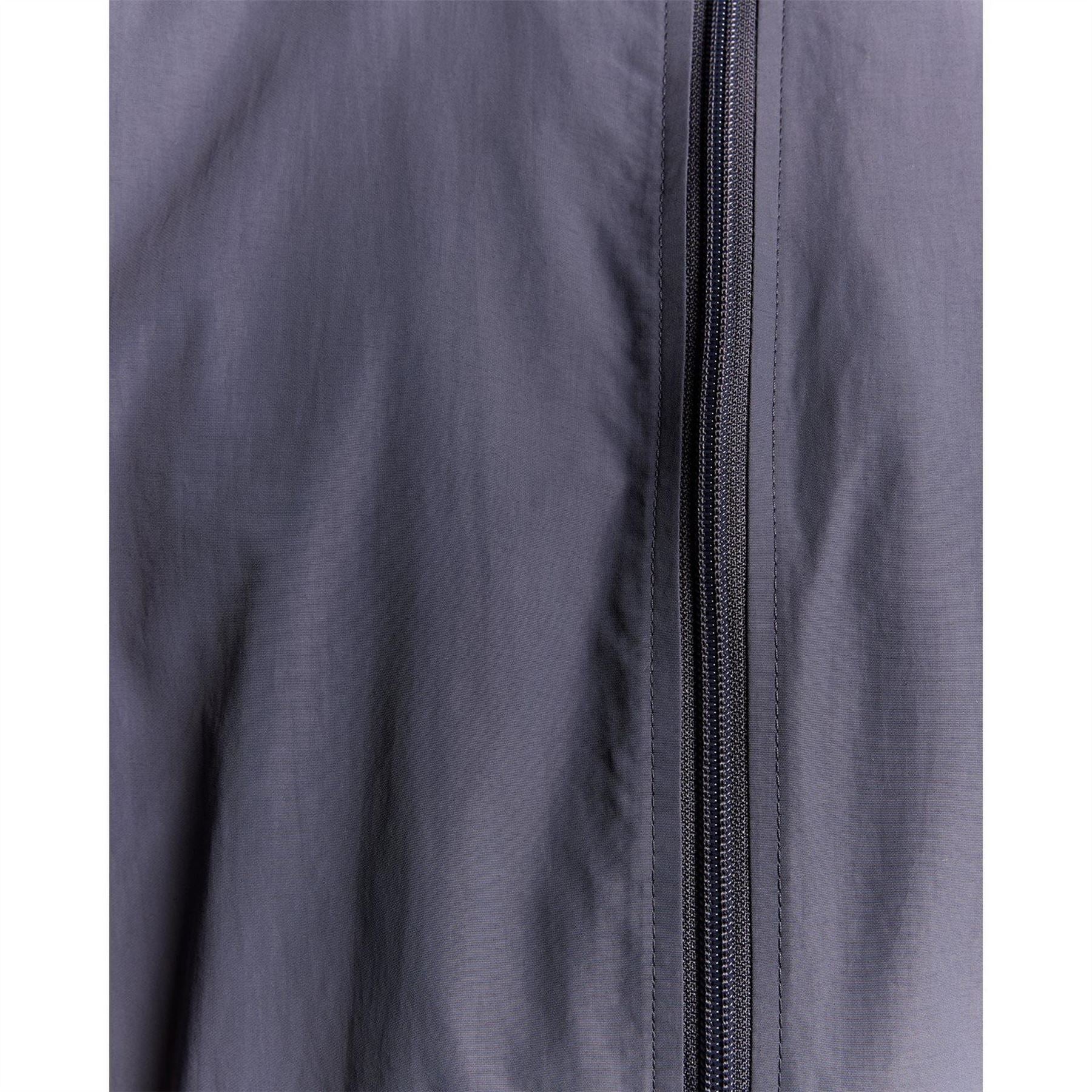 Lyle and Scott Zip Through Cotton Wind Resistant Long Sleeve Hooded Rain Anorak