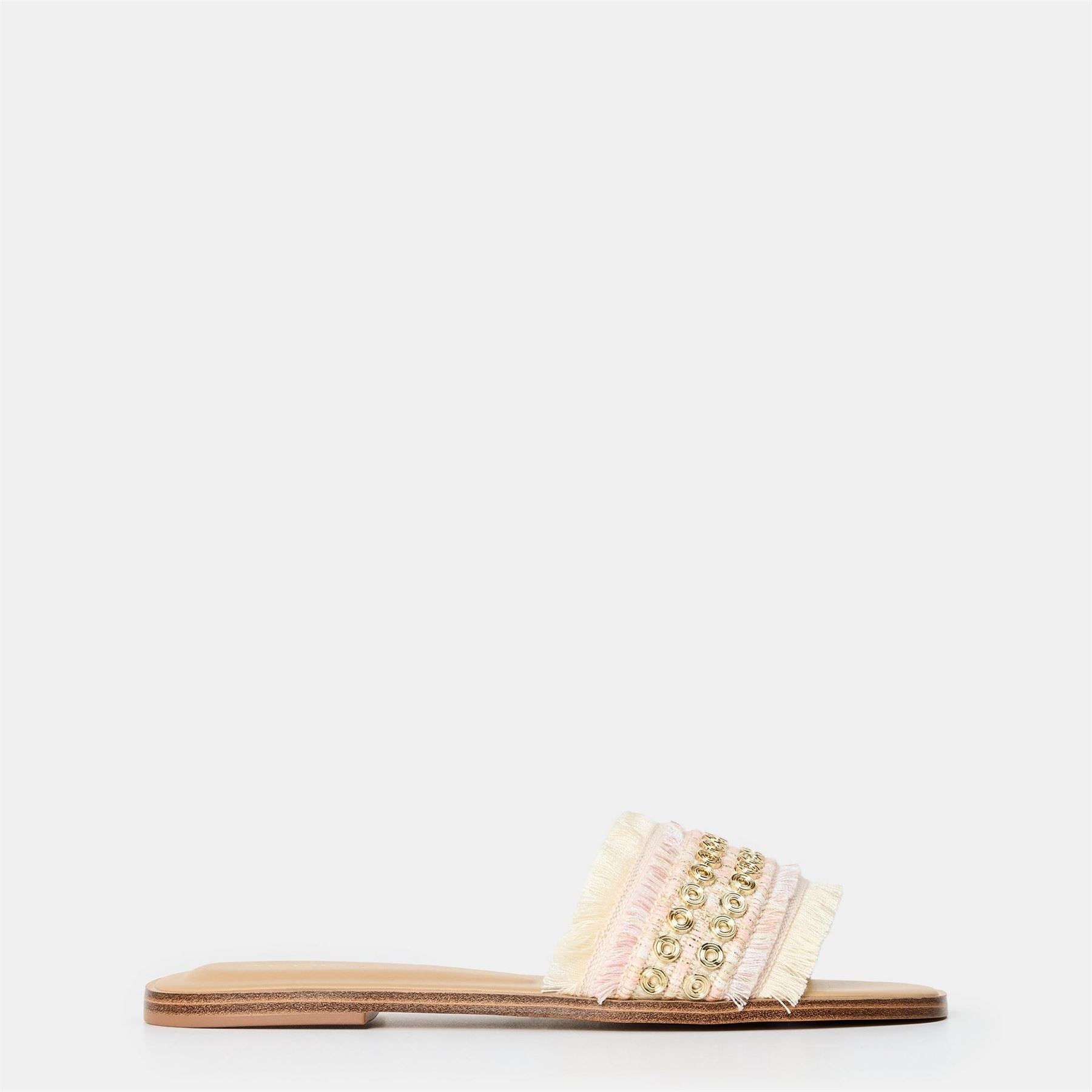 Aldo Flat Heel Open Toe Slide Sandals